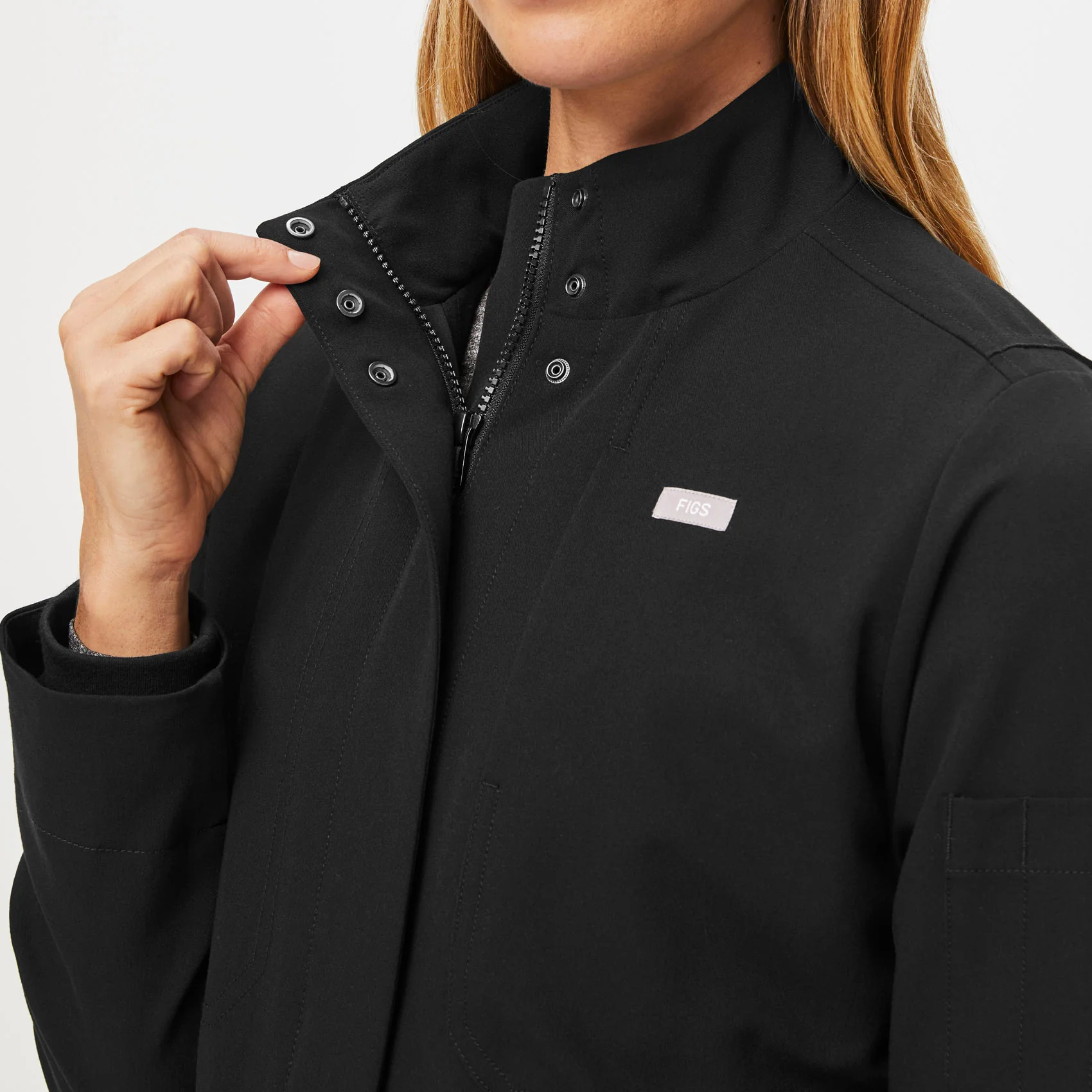 Women's Black Page - Scrub Jacket - Image 6