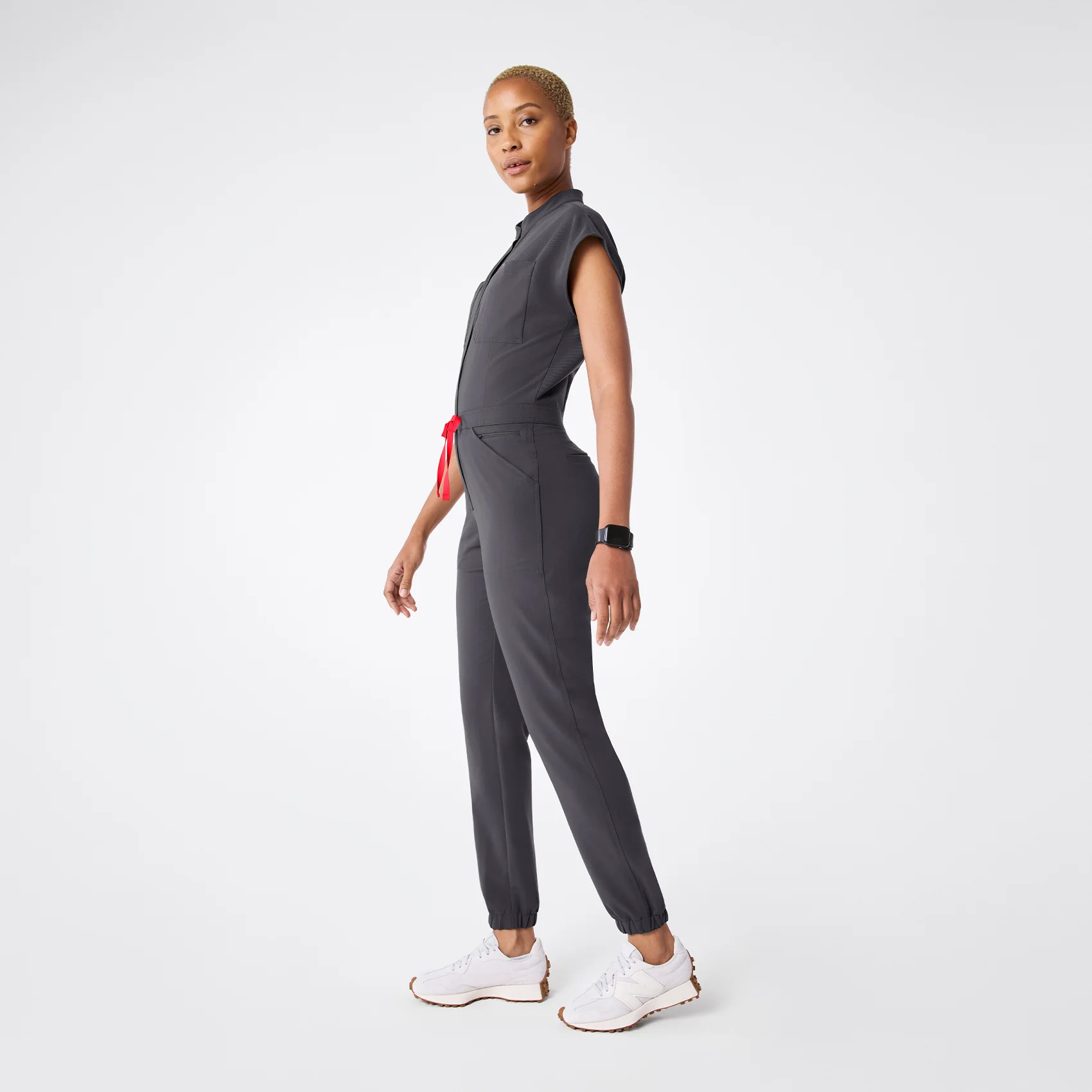 women's Charcoal Rafaela Cargo Jogger - ScrubJumpsuit™ - Image 3