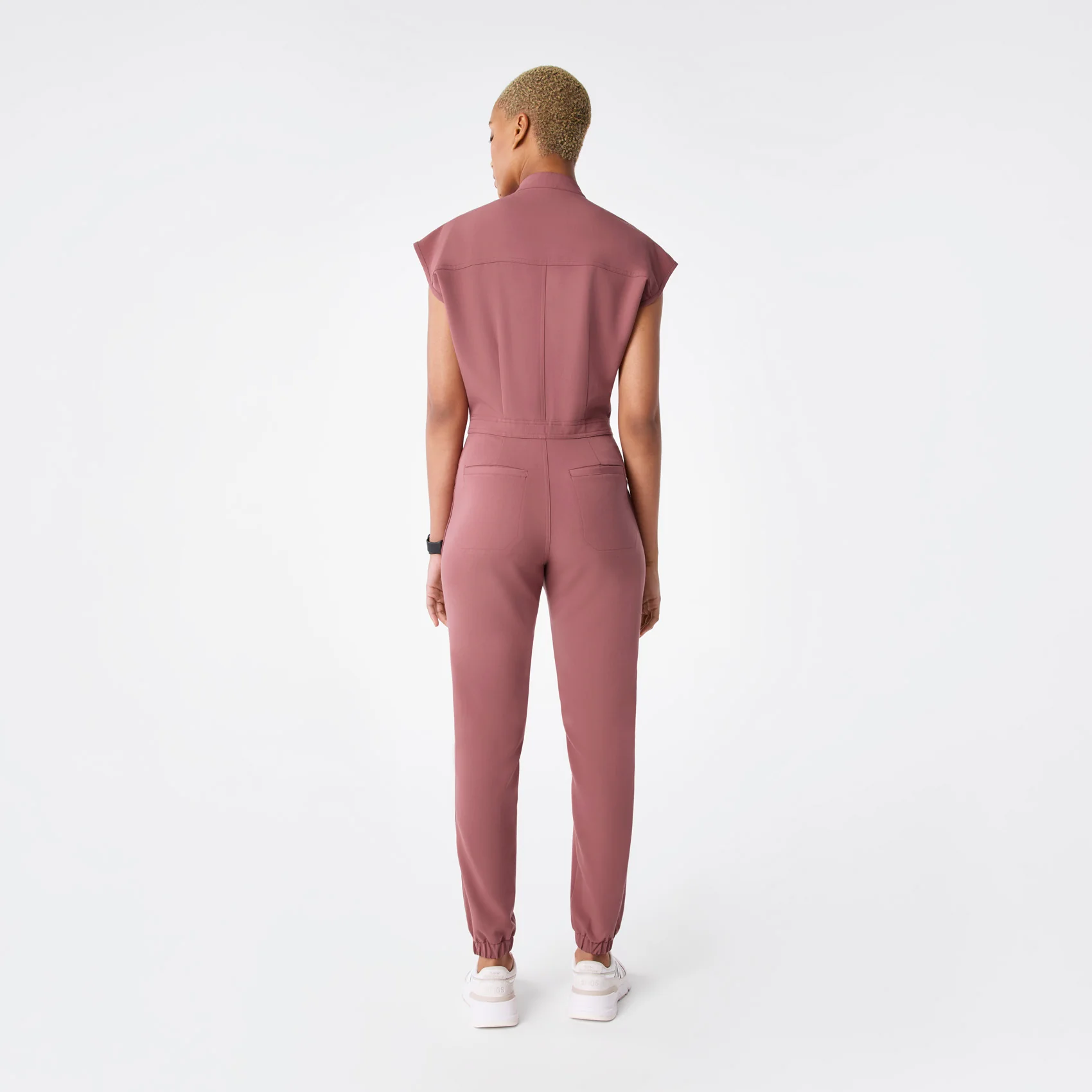 women's Mauve Rafaela Cargo Jogger - Petite ScrubJumpsuit™ - Image 2