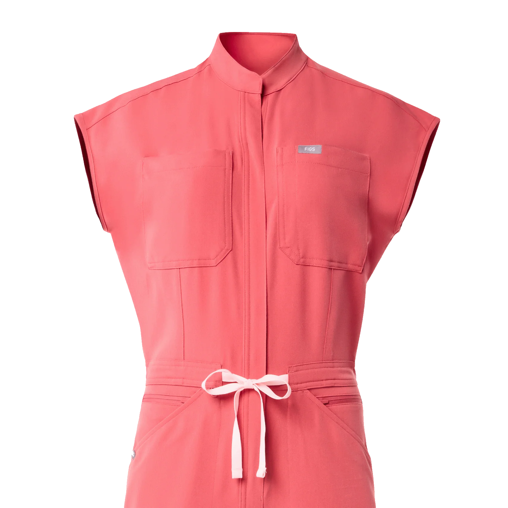 women's Pulmonary Pink Rafaela Cargo - Tall ScrubJumpsuit™ - Image 9