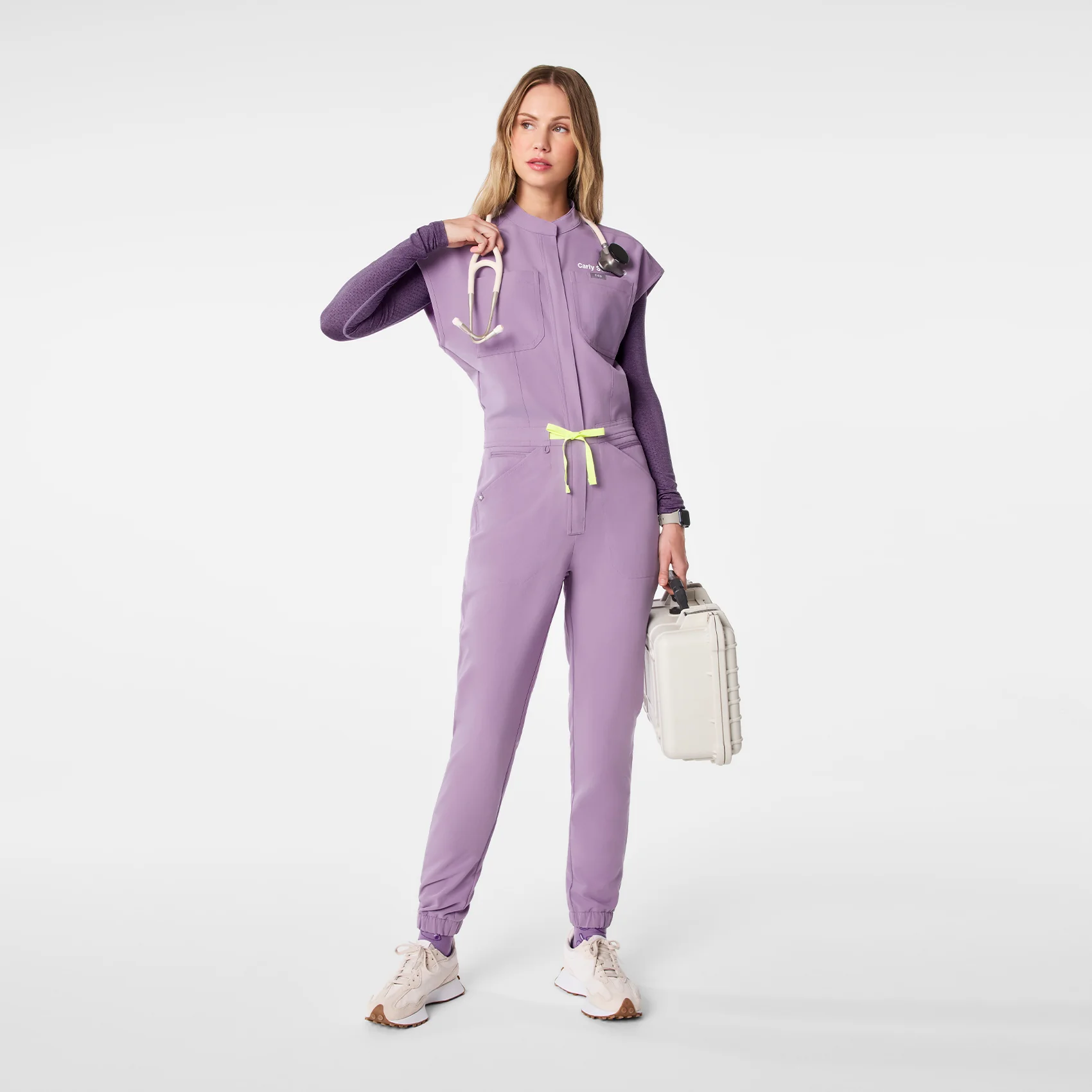 women's Purple Haze Rafaela Cargo - Petite ScrubJumpsuit™