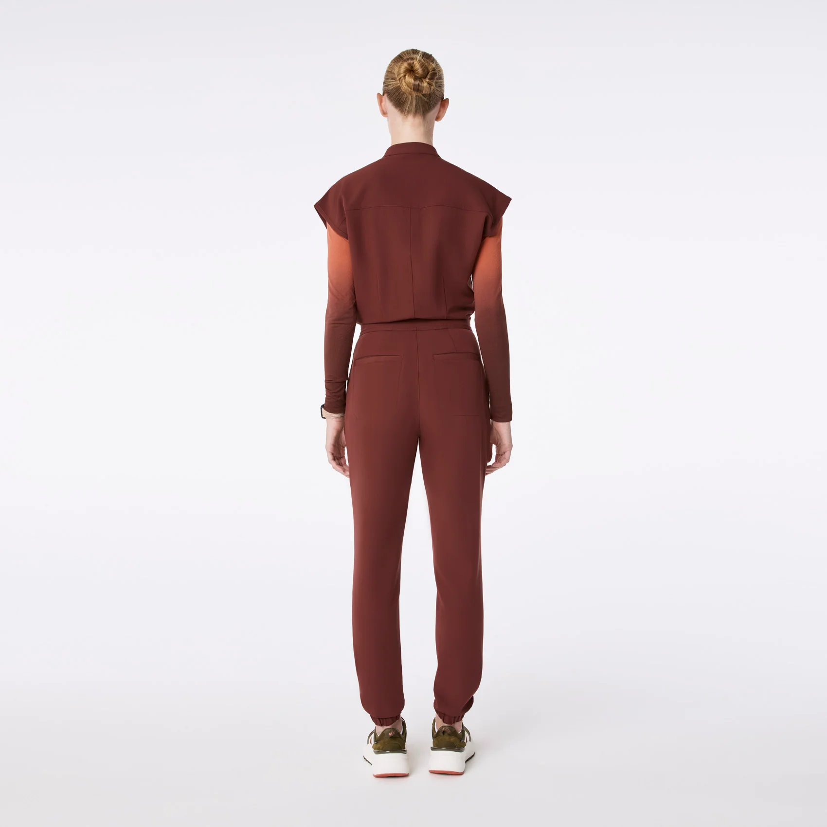 women's Walnut Rafaela Cargo - Petite ScrubJumpsuit™ - Image 2