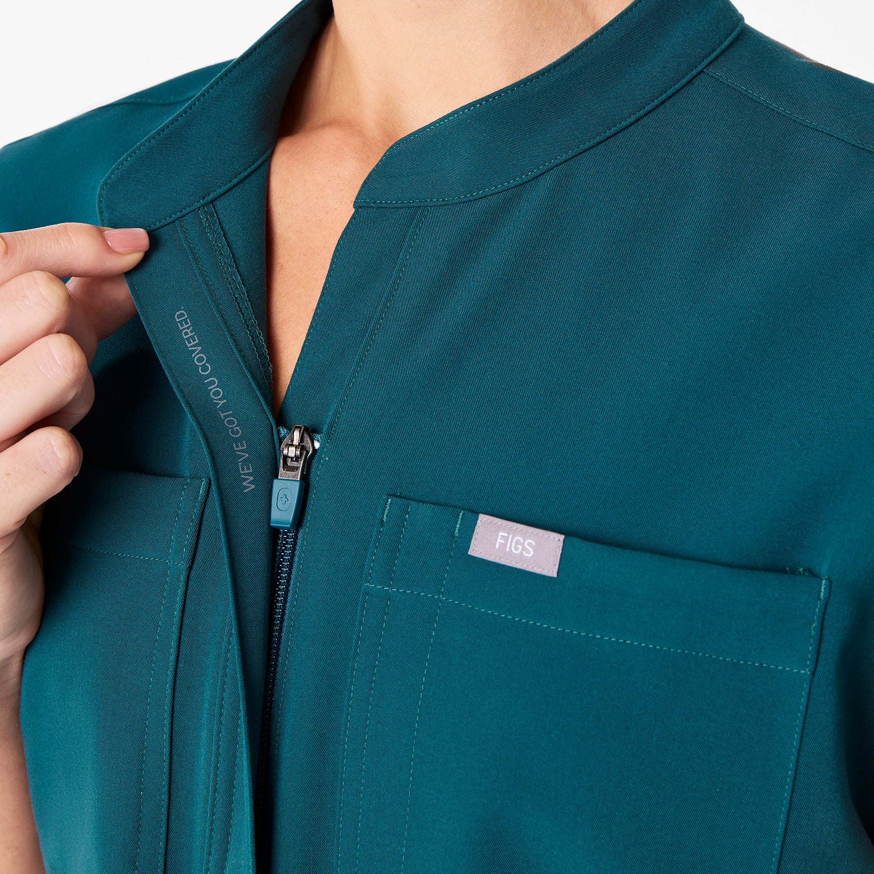 women's Caribbean Blue Rafaela Cargo - Tall ScrubJumpsuit™ - Image 5