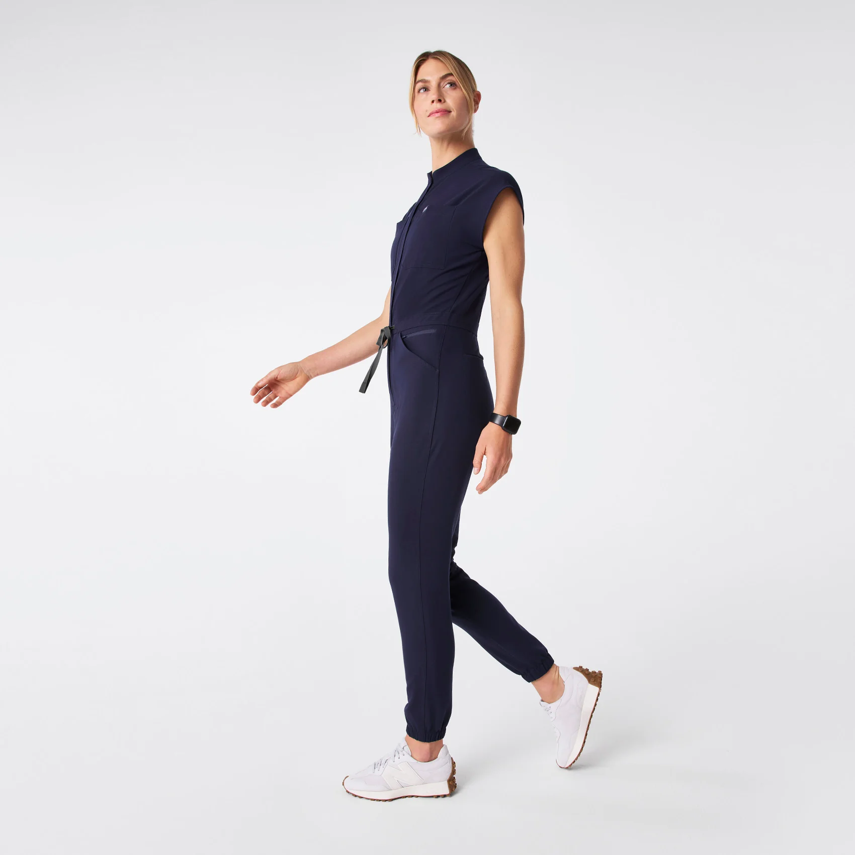 women's Navy Rafaela Cargo Jogger - Tall ScrubJumpsuit™ - Image 3