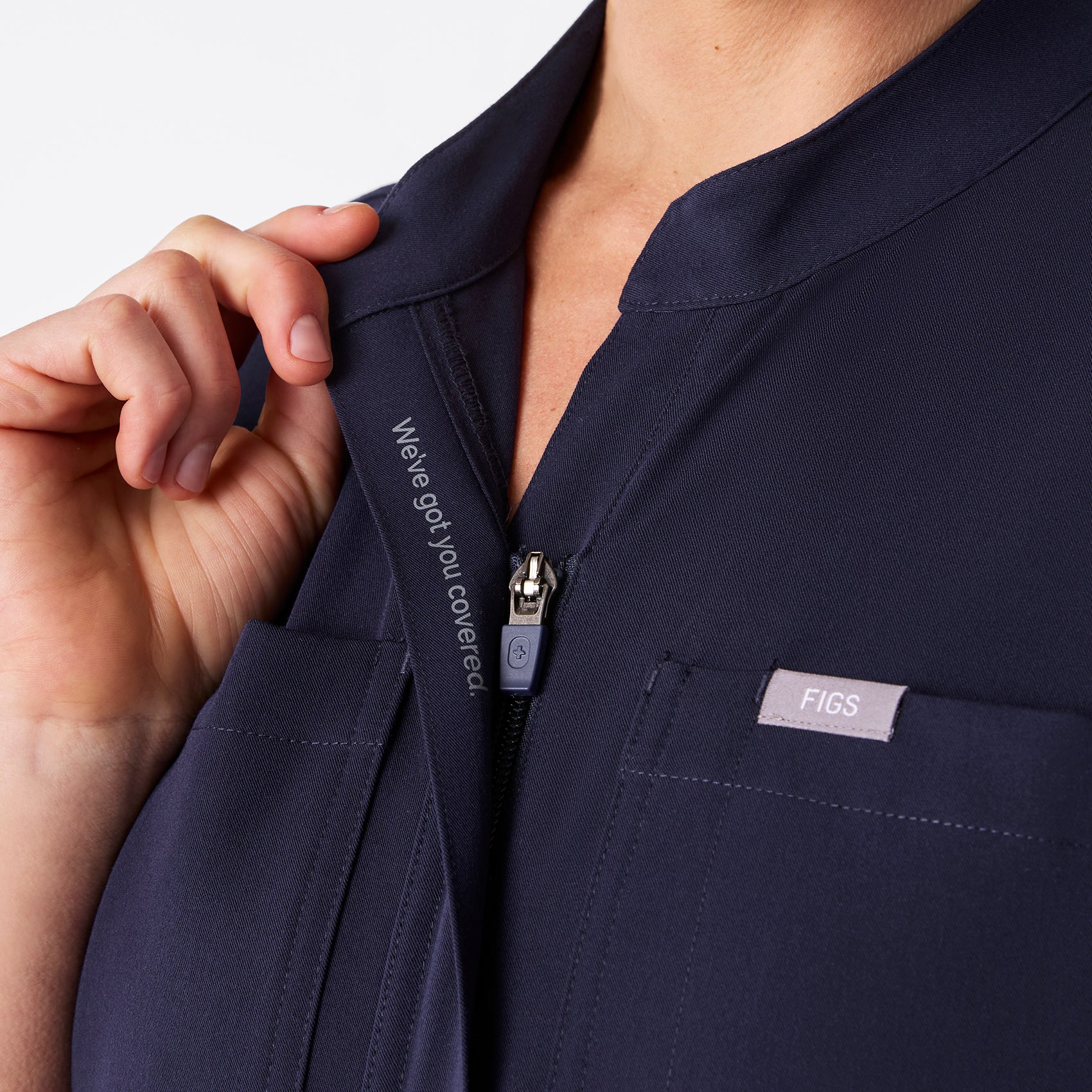 women's Navy Rafaela Cargo Jogger - Tall ScrubJumpsuit™ - Image 4
