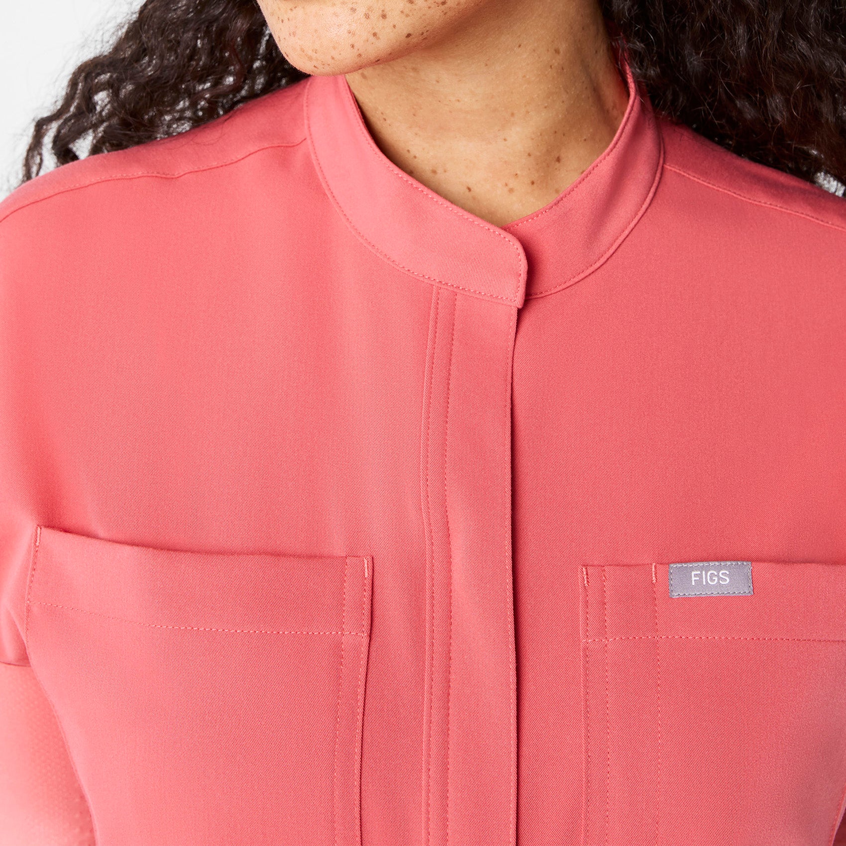 women's Pulmonary Pink Rafaela Cargo - Tall ScrubJumpsuit™ - Image 4