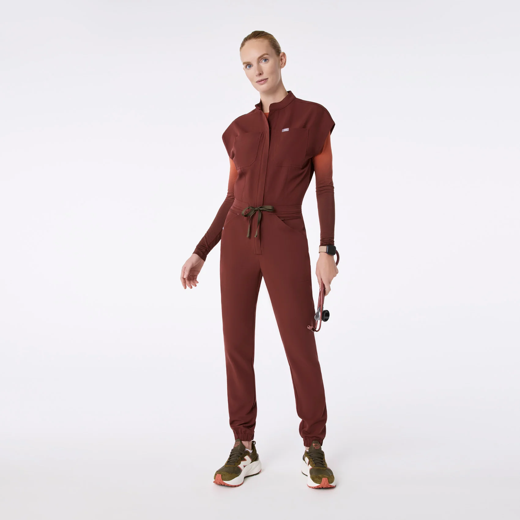 women's Walnut Rafaela Cargo - Tall ScrubJumpsuit™