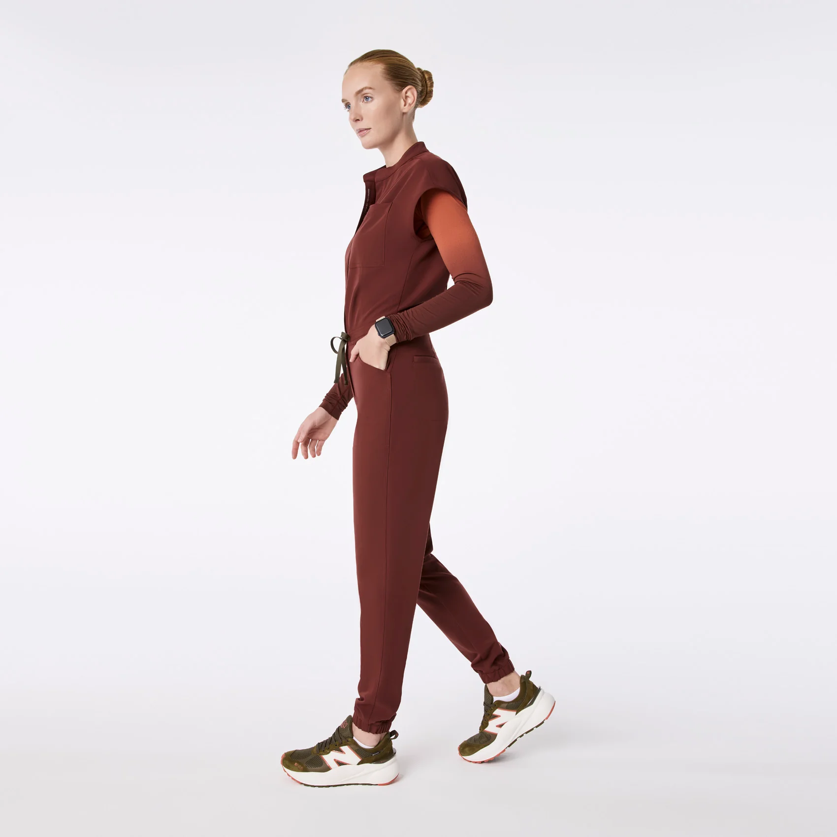 women's Walnut Rafaela Cargo - Tall ScrubJumpsuit™ - Image 3