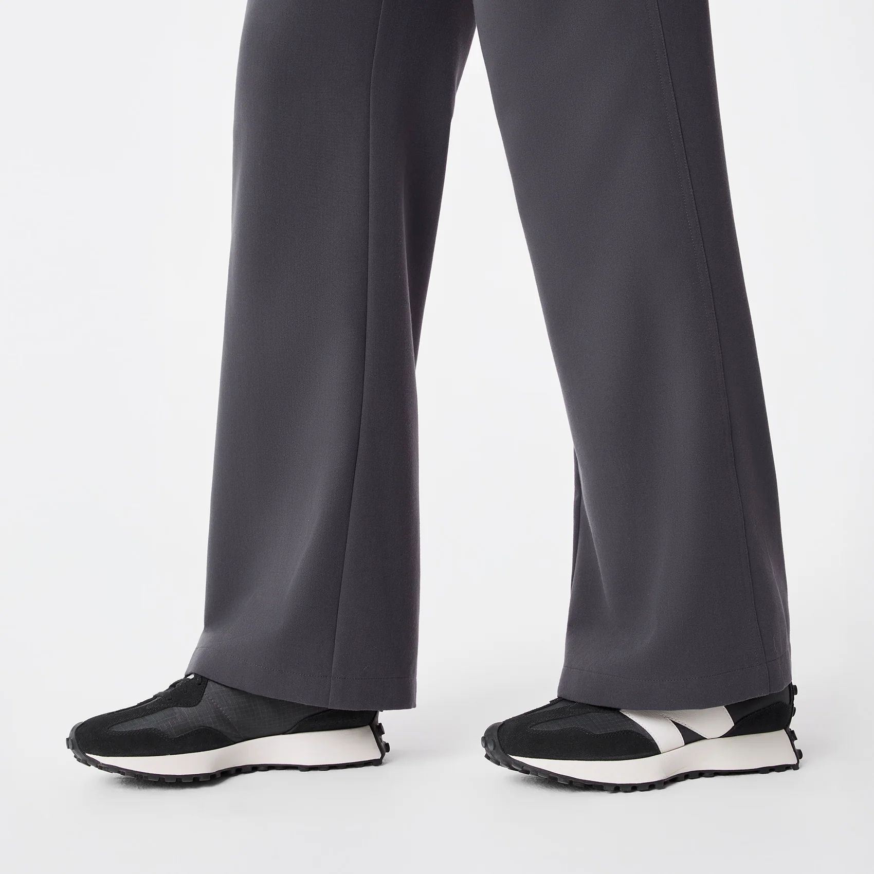 women's Charcoal Rafaela Wide Leg - Petite ScrubJumpsuit™ - Image 8
