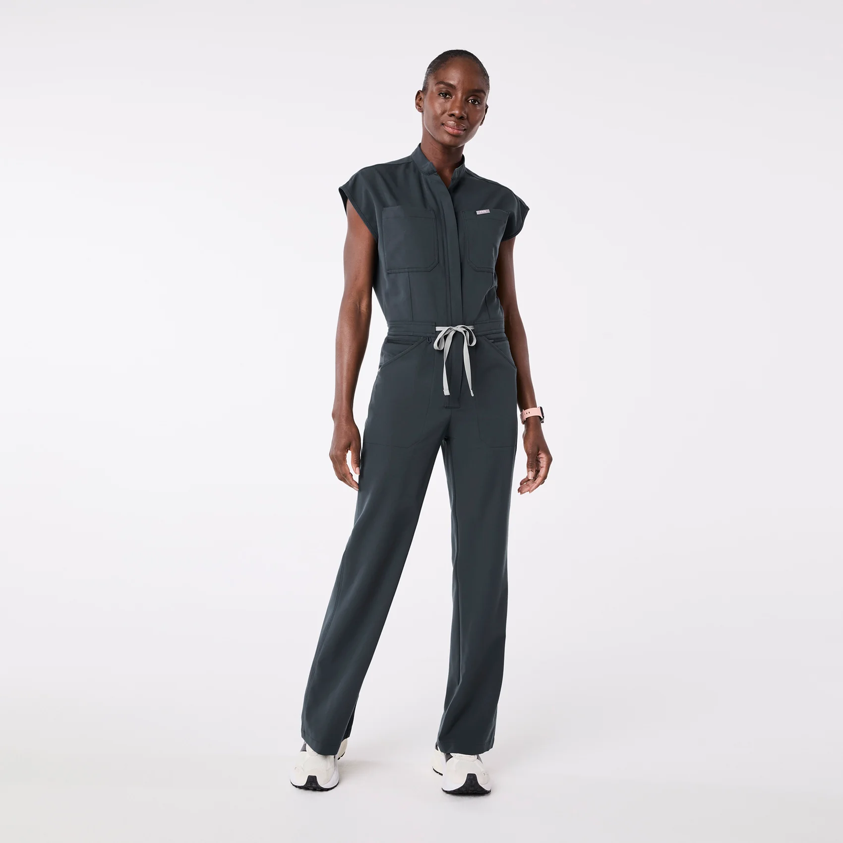 women's Dark Harbor Rafaela Wide Leg - Petite ScrubJumpsuit™