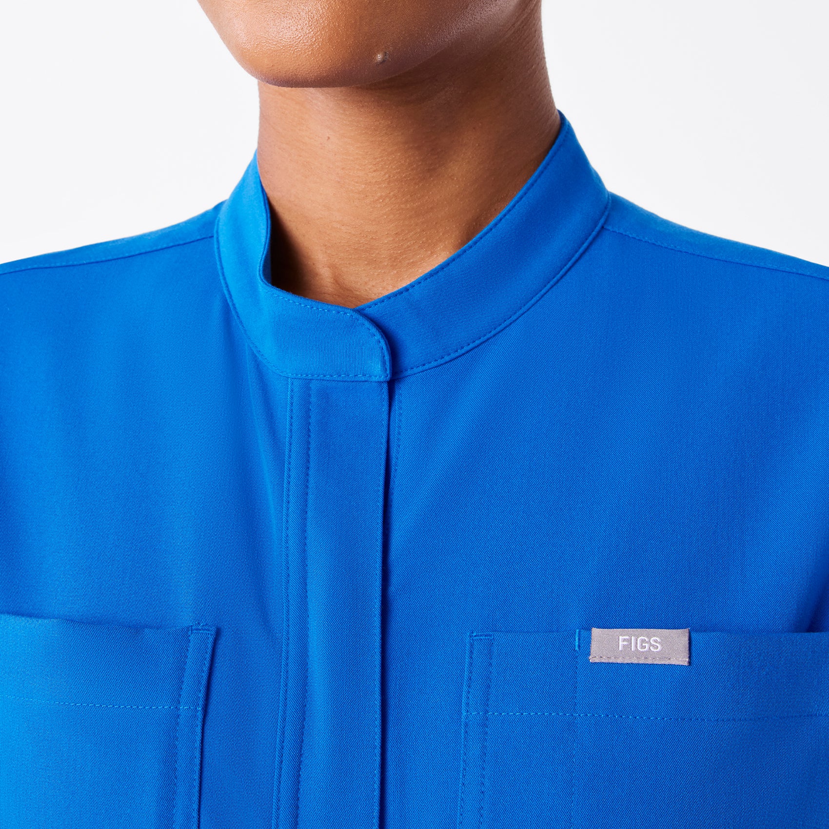 women's Royal Blue Rafaela Wide Leg - Petite ScrubJumpsuit™ - Image 4