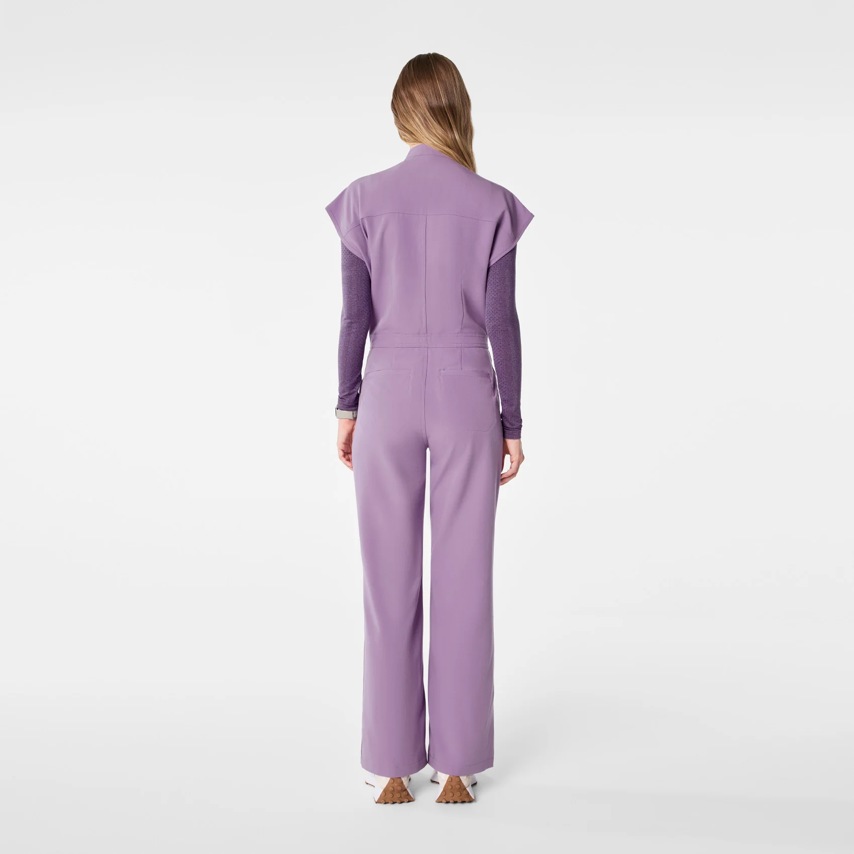 women's Purple Haze Rafaela Wide Leg - Tall ScrubJumpsuit™ - Image 2