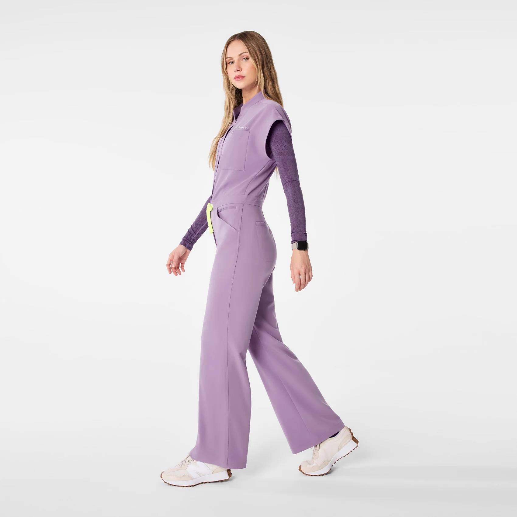 women's Purple Haze Rafaela Wide Leg - Tall ScrubJumpsuit™ - Image 3
