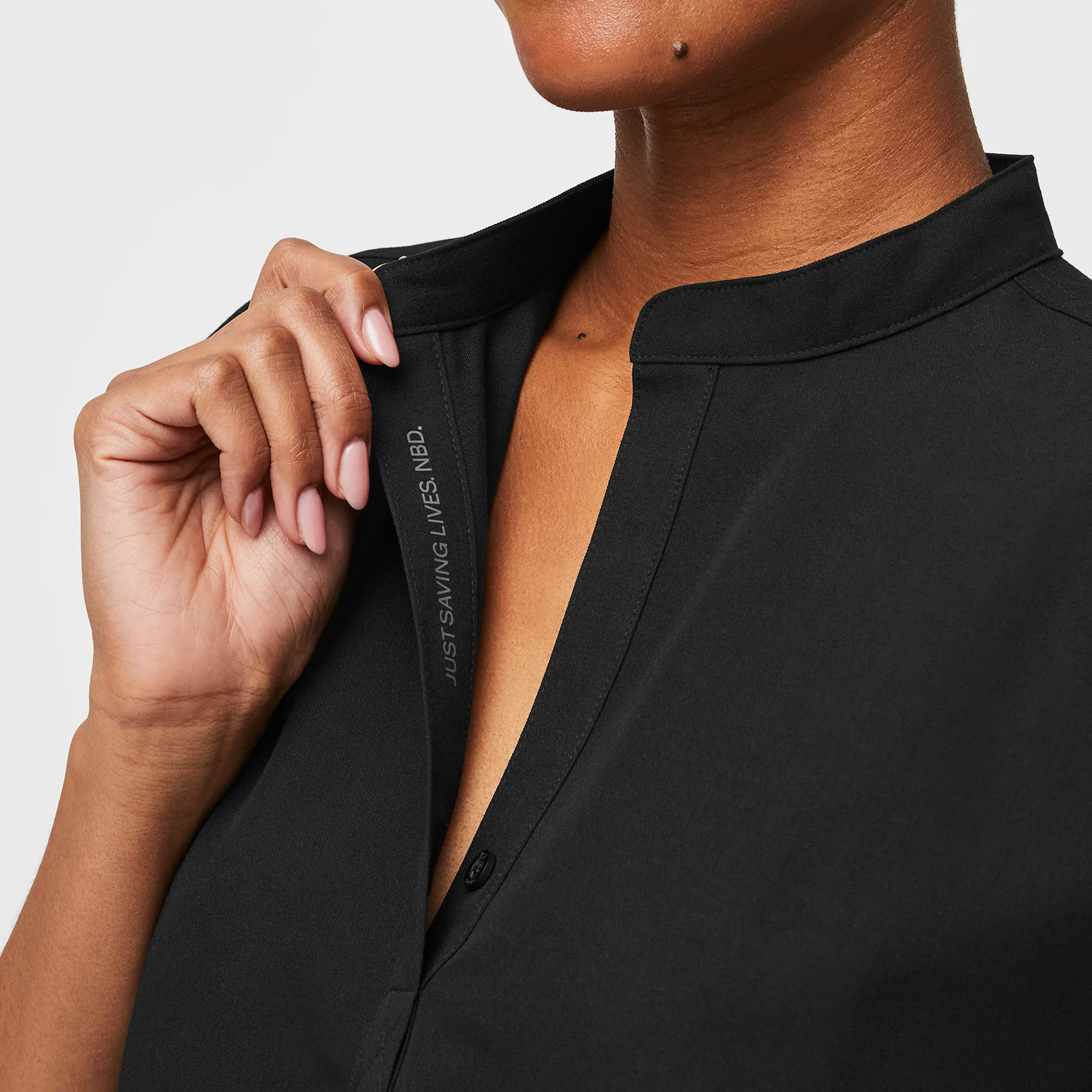 Women's Black Rafaela™ - Oversized Scrub Top - Image 5