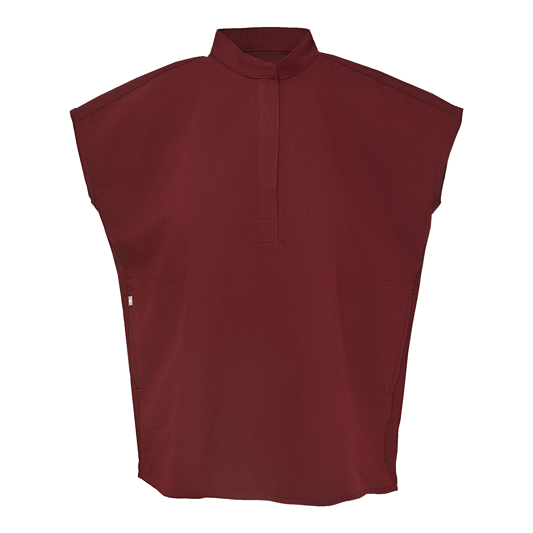 Women's Burgundy Rafaela™ - Oversized Scrub Top - Image 11
