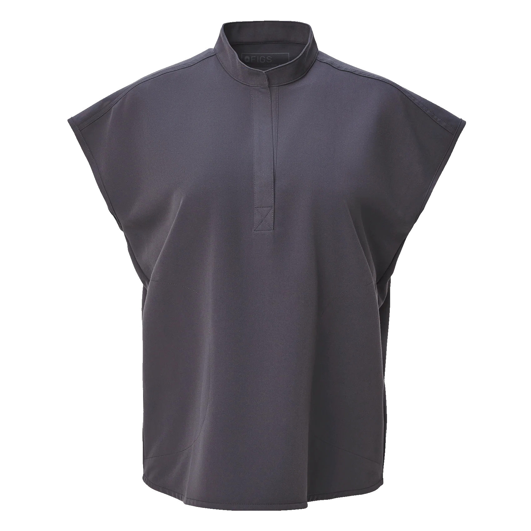 women's Charcoal Rafaela™ - Oversized Scrub Top - Image 10
