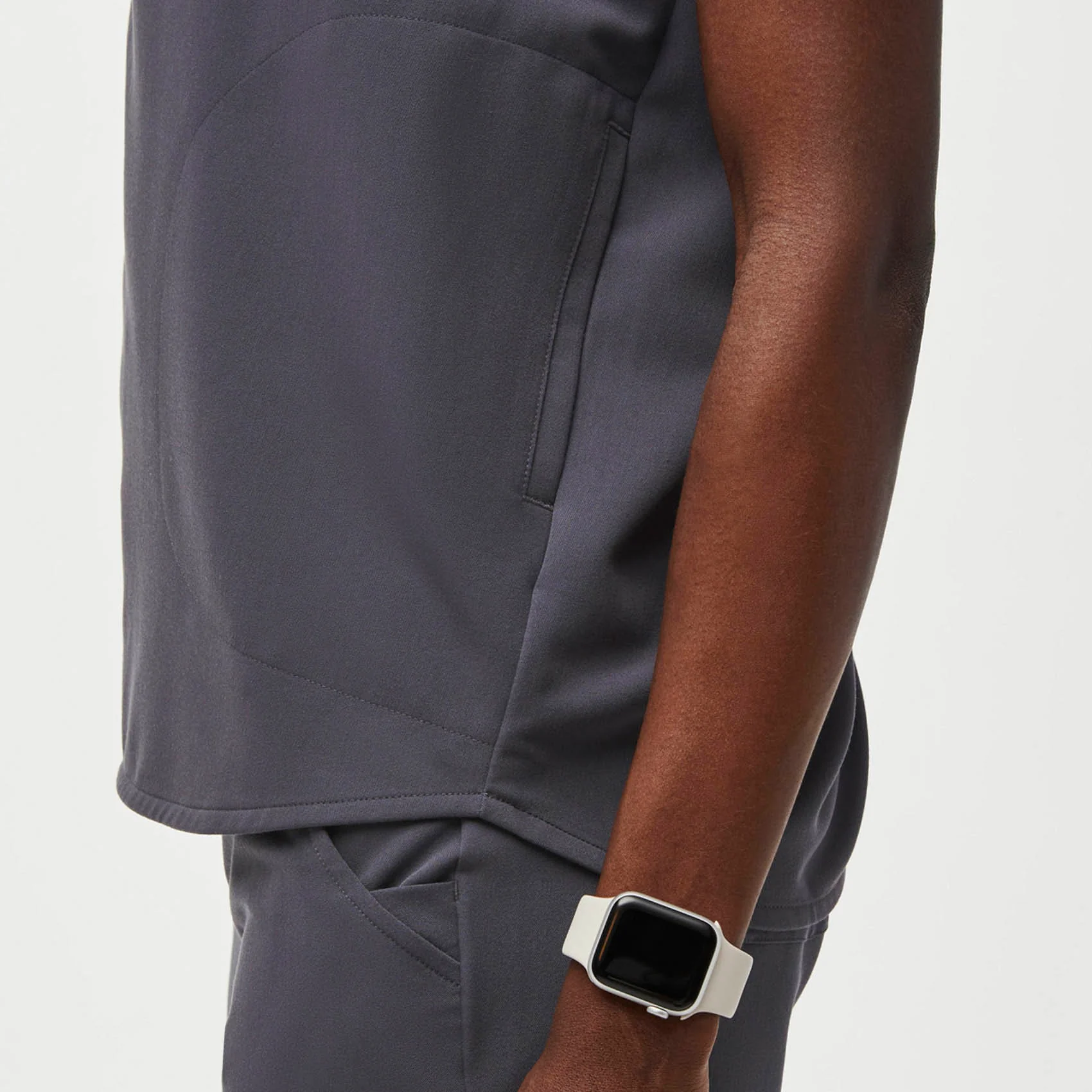 women's Charcoal Rafaela™ - Oversized Scrub Top - Image 6