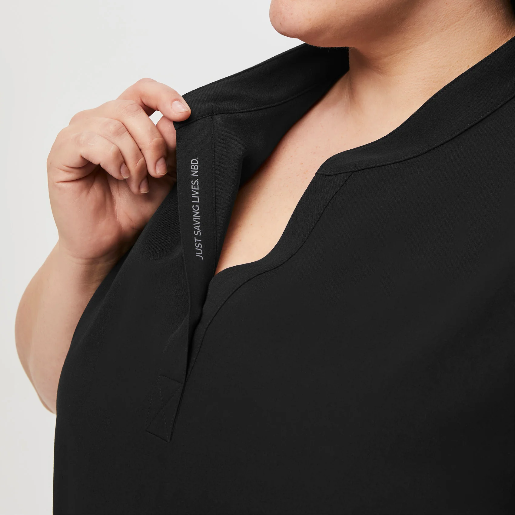 women's Black Rafaela™ - Oversized Scrub Top (3XL - 6XL) - Image 5