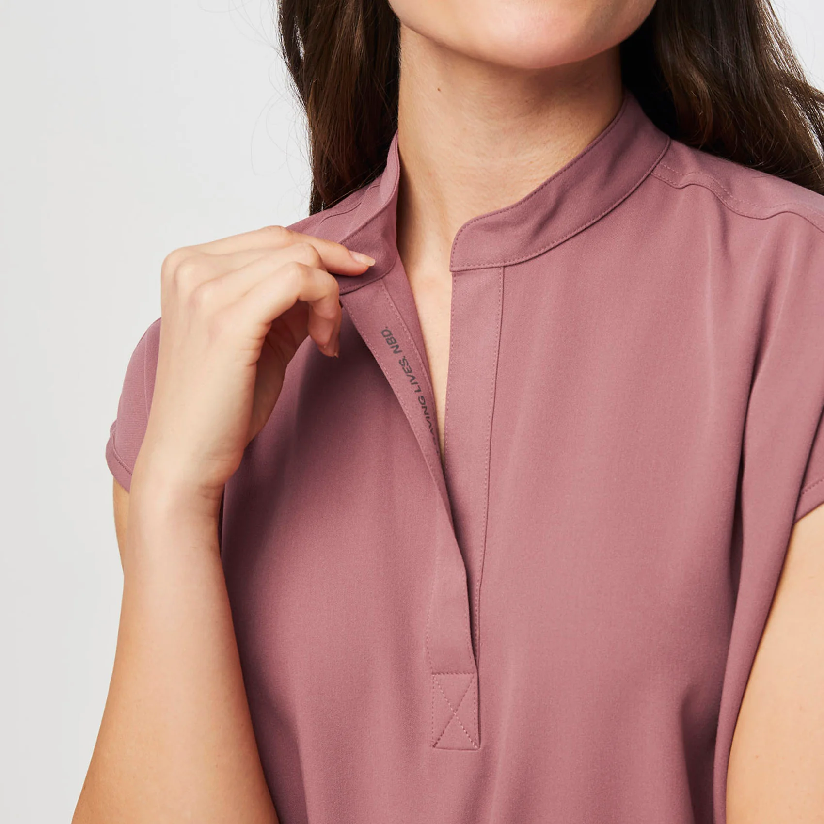 women's Mauve Rafaela™ - Oversized Scrub Top (3XL - 6XL) - Image 5