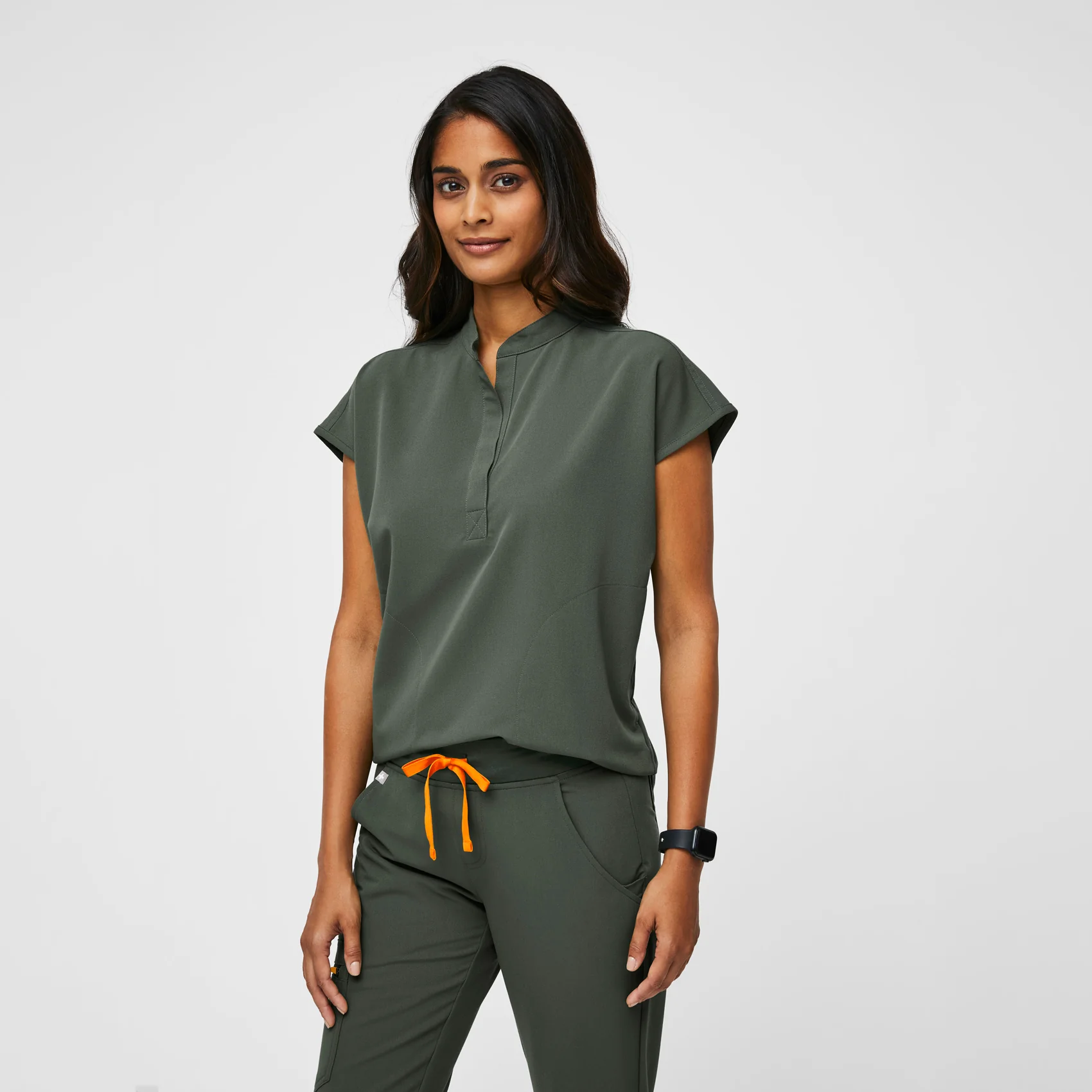 women's Moss Rafaela™ - Oversized  Scrub Top (3XL - 6XL) - Image 3