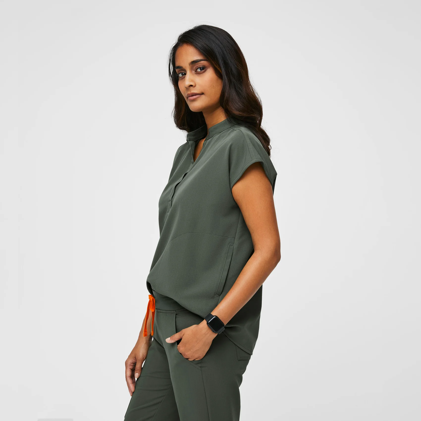 women's Moss Rafaela™ - Oversized  Scrub Top (3XL - 6XL) - Image 4