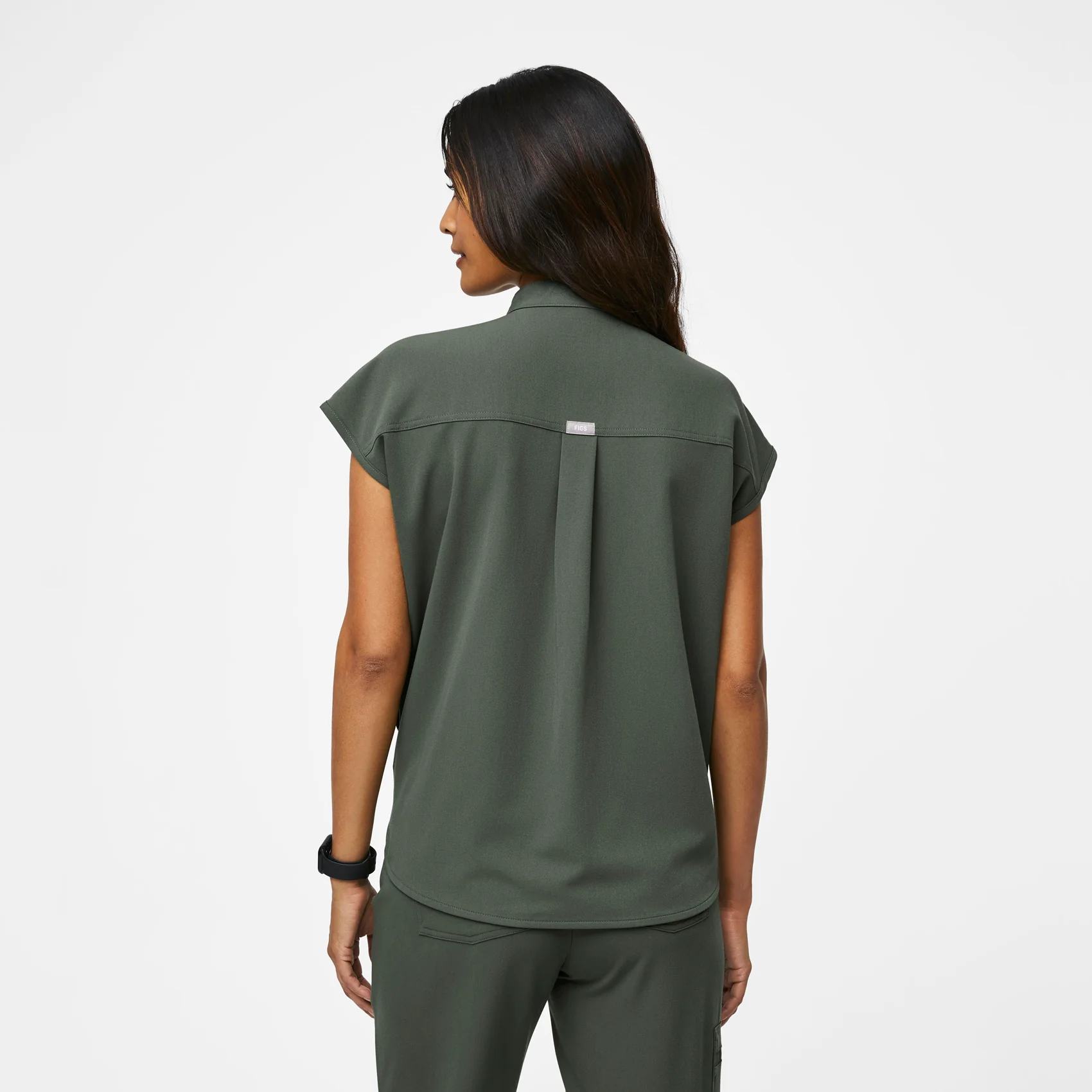 women's Moss Rafaela™ - Oversized  Scrub Top (3XL - 6XL) - Image 5