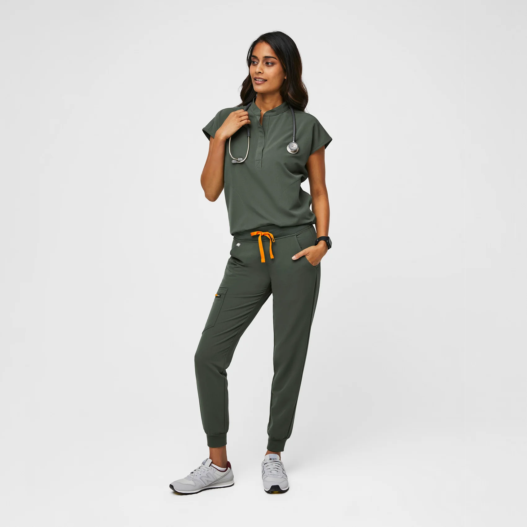 women's Moss Rafaela™ - Oversized  Scrub Top (3XL - 6XL) - Image 9