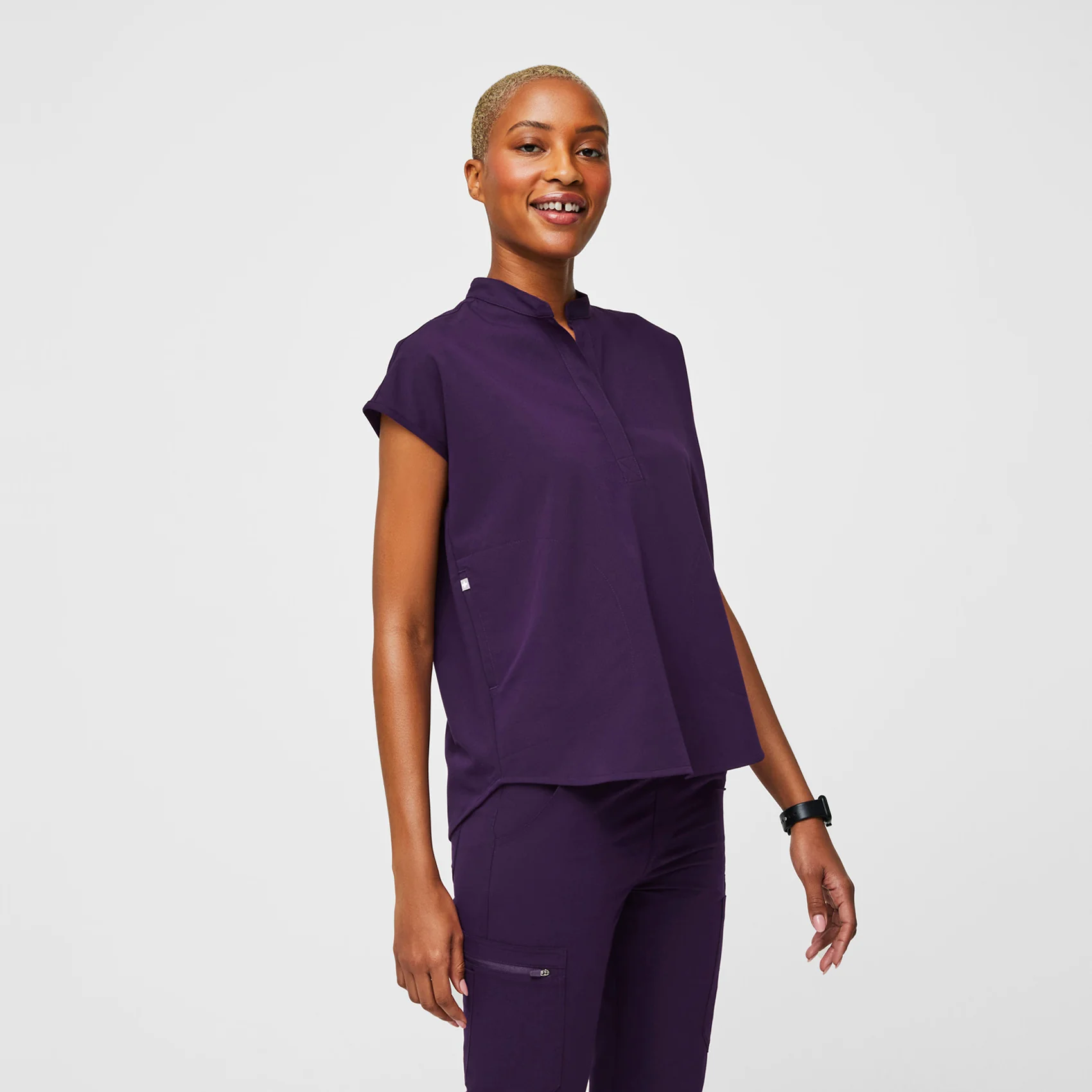 women's Purple Jam Rafaela™ - Oversized Scrub Top (3XL - 6XL) - Image 3