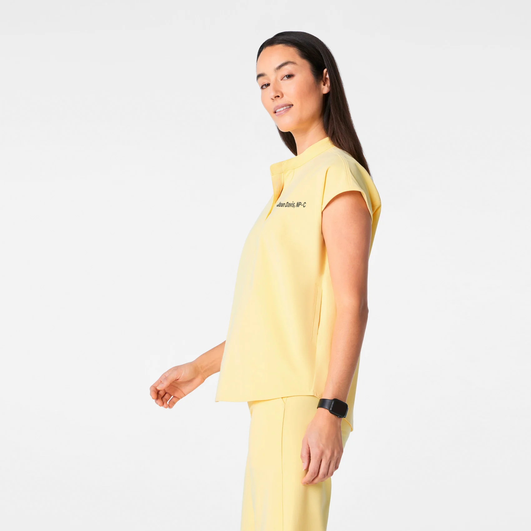 women's Butter Yellow Rafaela - Oversized Scrub Top™ - Image 3