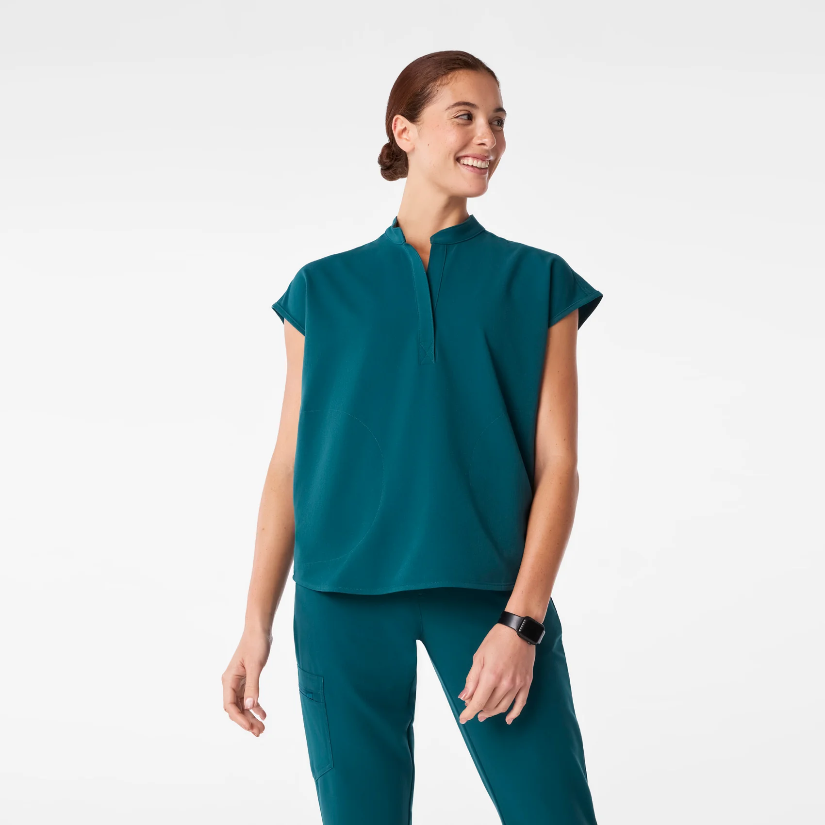 women's Caribbean Blue Rafaela - Oversized Scrub Topā¢