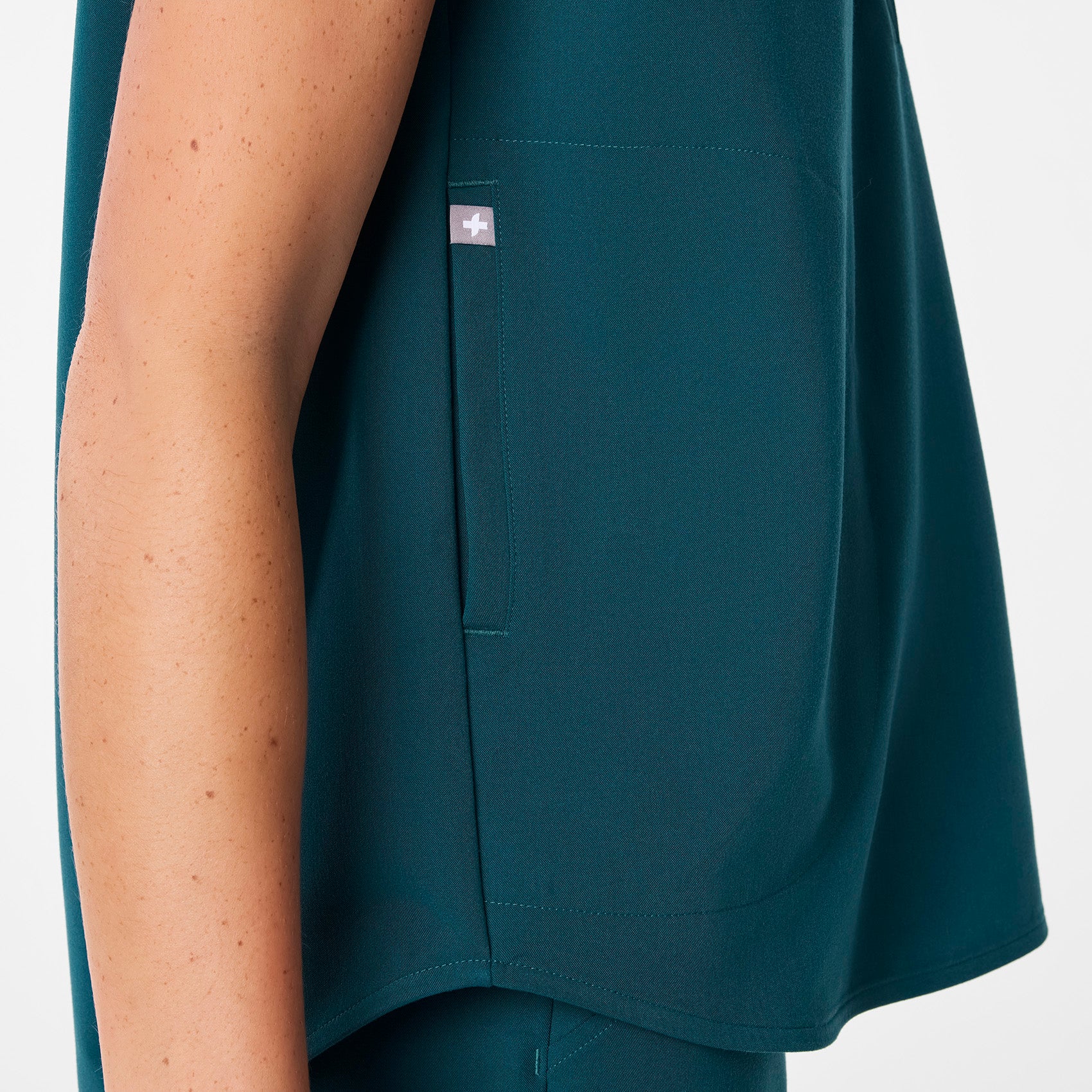 women's Caribbean Blue Rafaela - Oversized Scrub Top⢠- Image 6