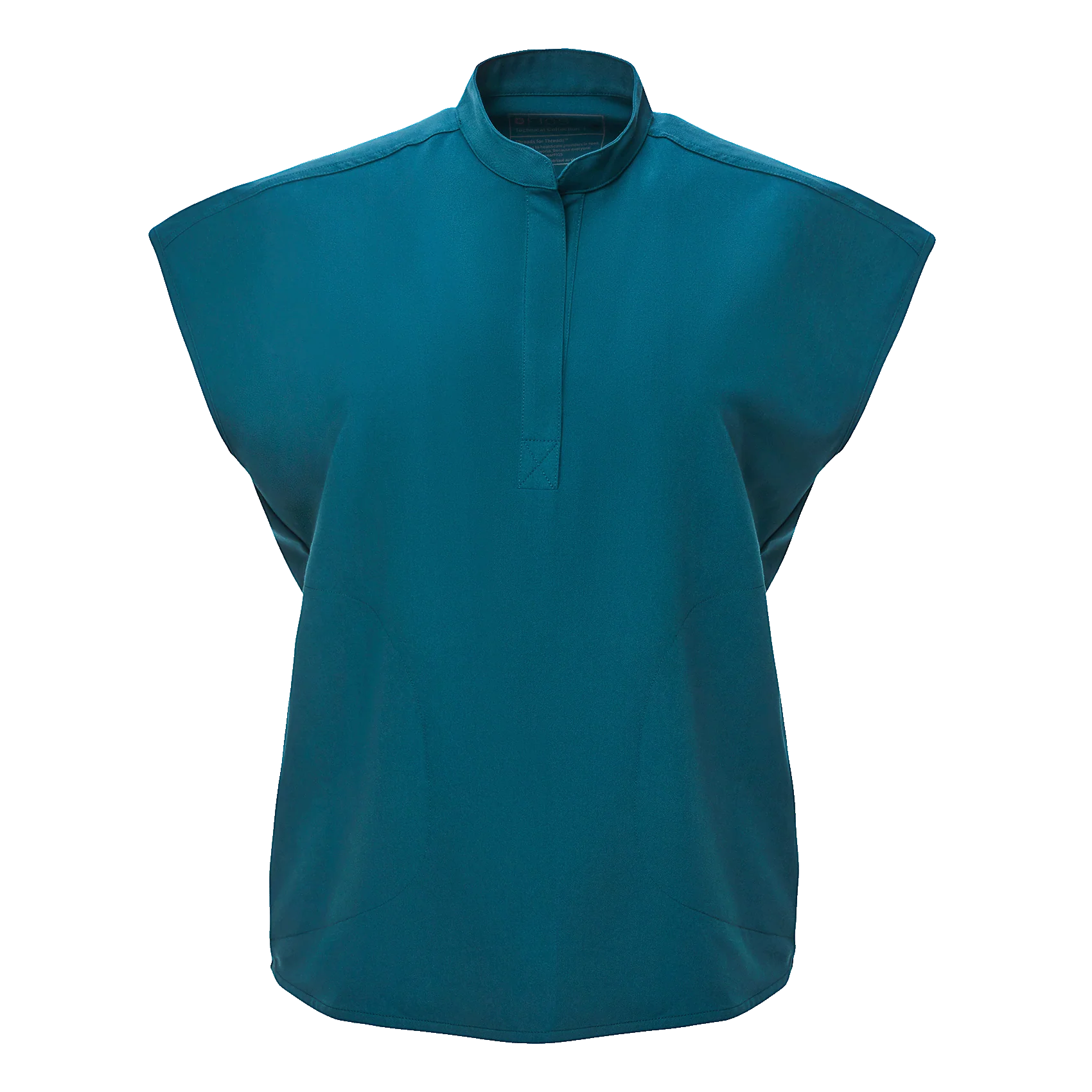 women's Caribbean Blue Rafaela - Oversized Scrub Top⢠- Image 9