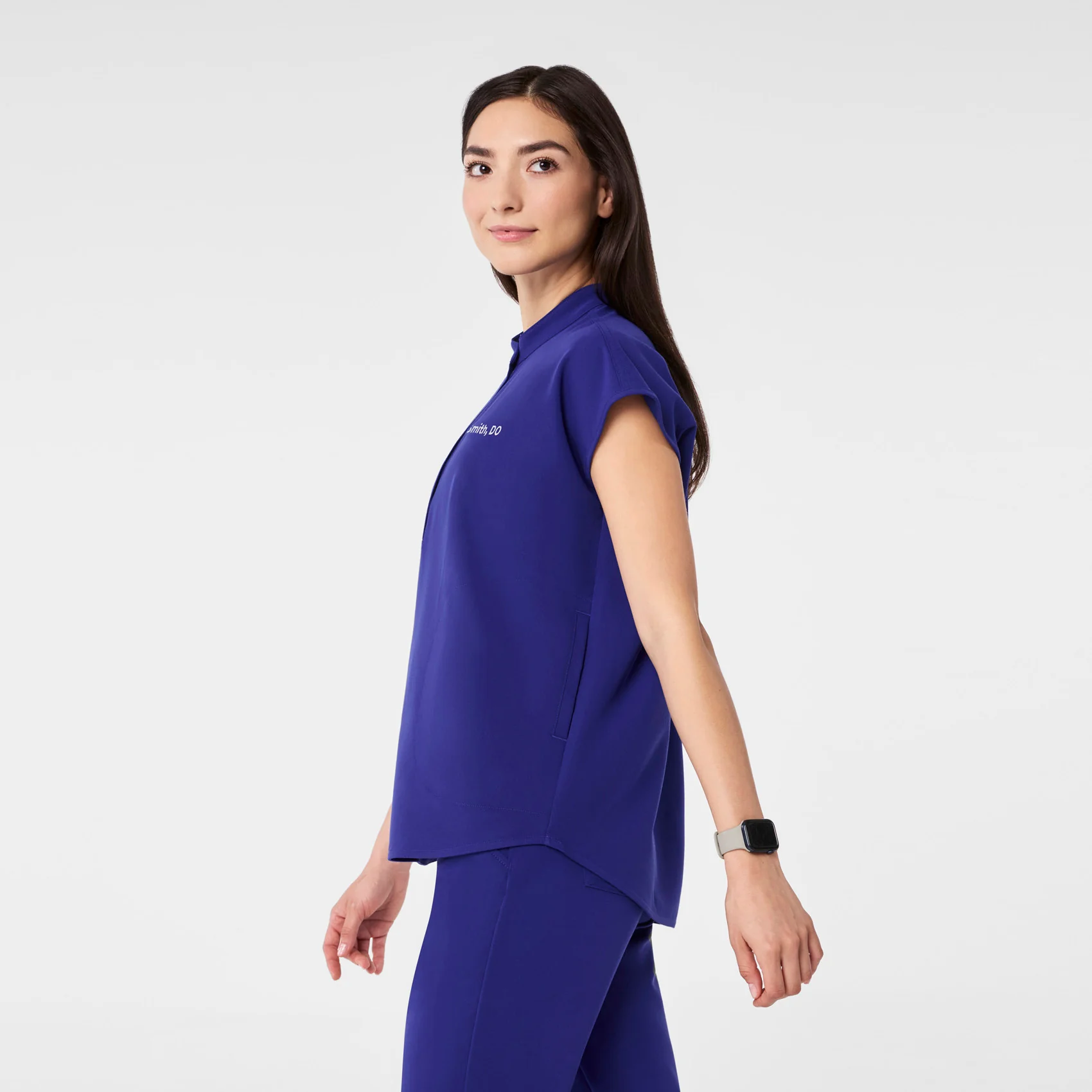 women's Deep Royal Blue Rafaela - Oversized Scrub Top™ - Image 3