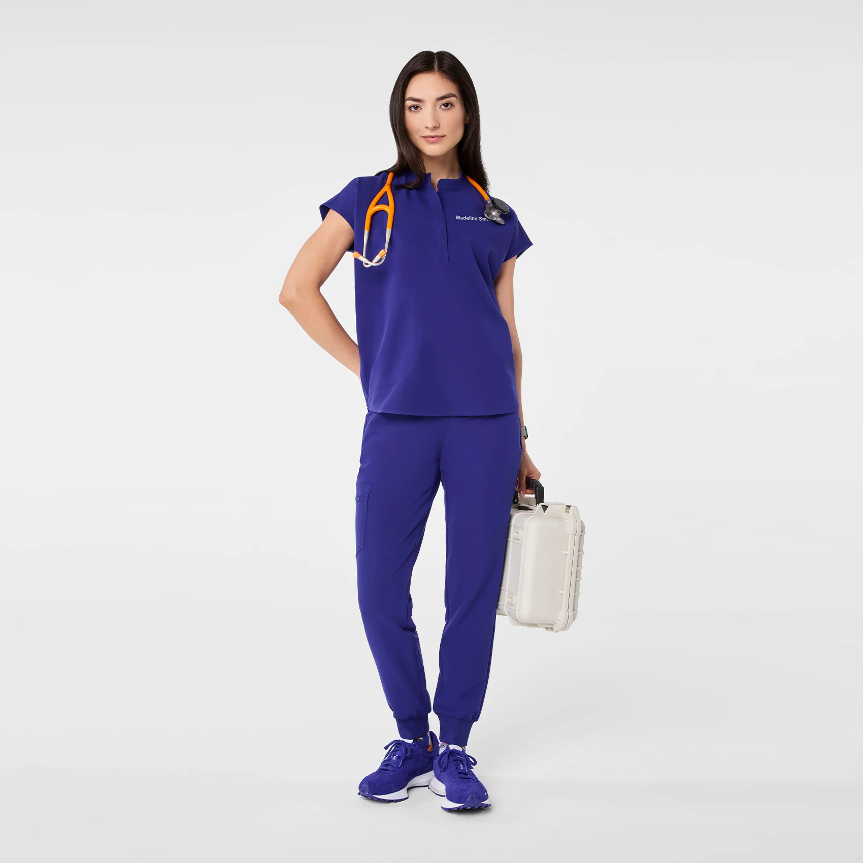 women's Deep Royal Blue Rafaela - Oversized Scrub Top™ - Image 5