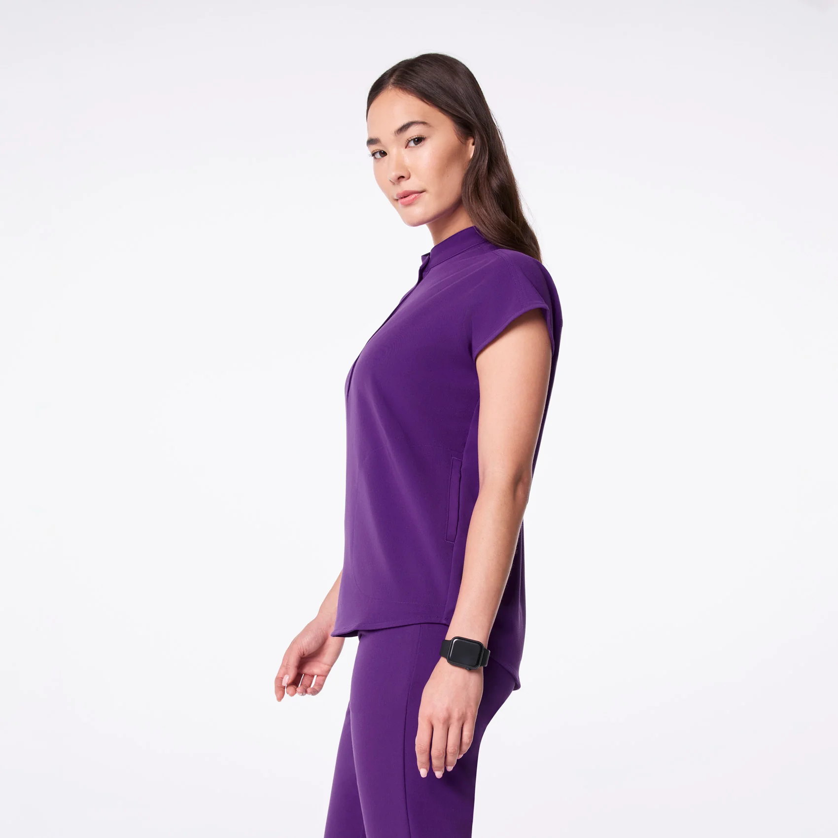 women's Digital Grape Rafaela - Oversized Scrub Top™ - Image 3