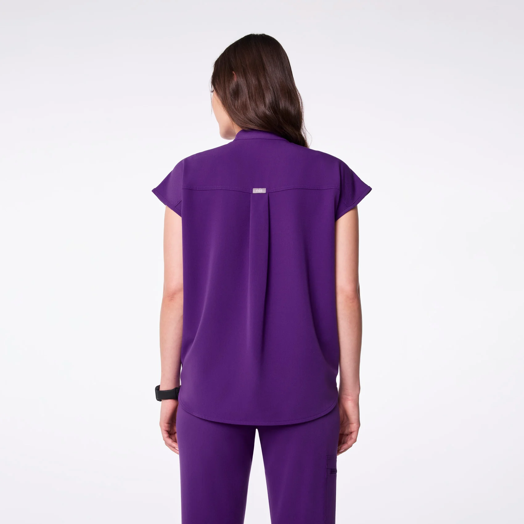 women's Digital Grape Rafaela - Oversized Scrub Top™ - Image 4