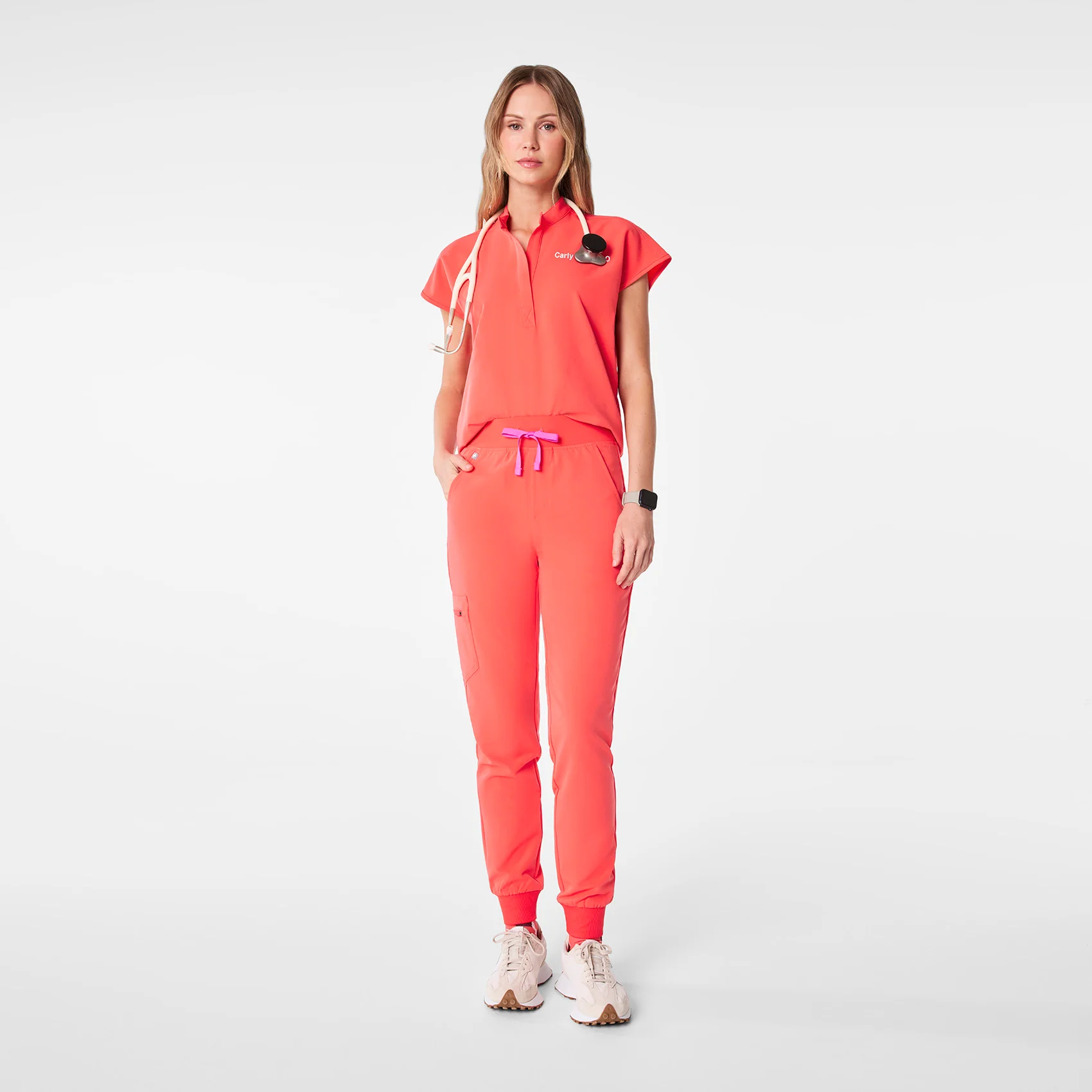 women's Fireside Rafaela - Oversized Scrub Top™ - Image 2