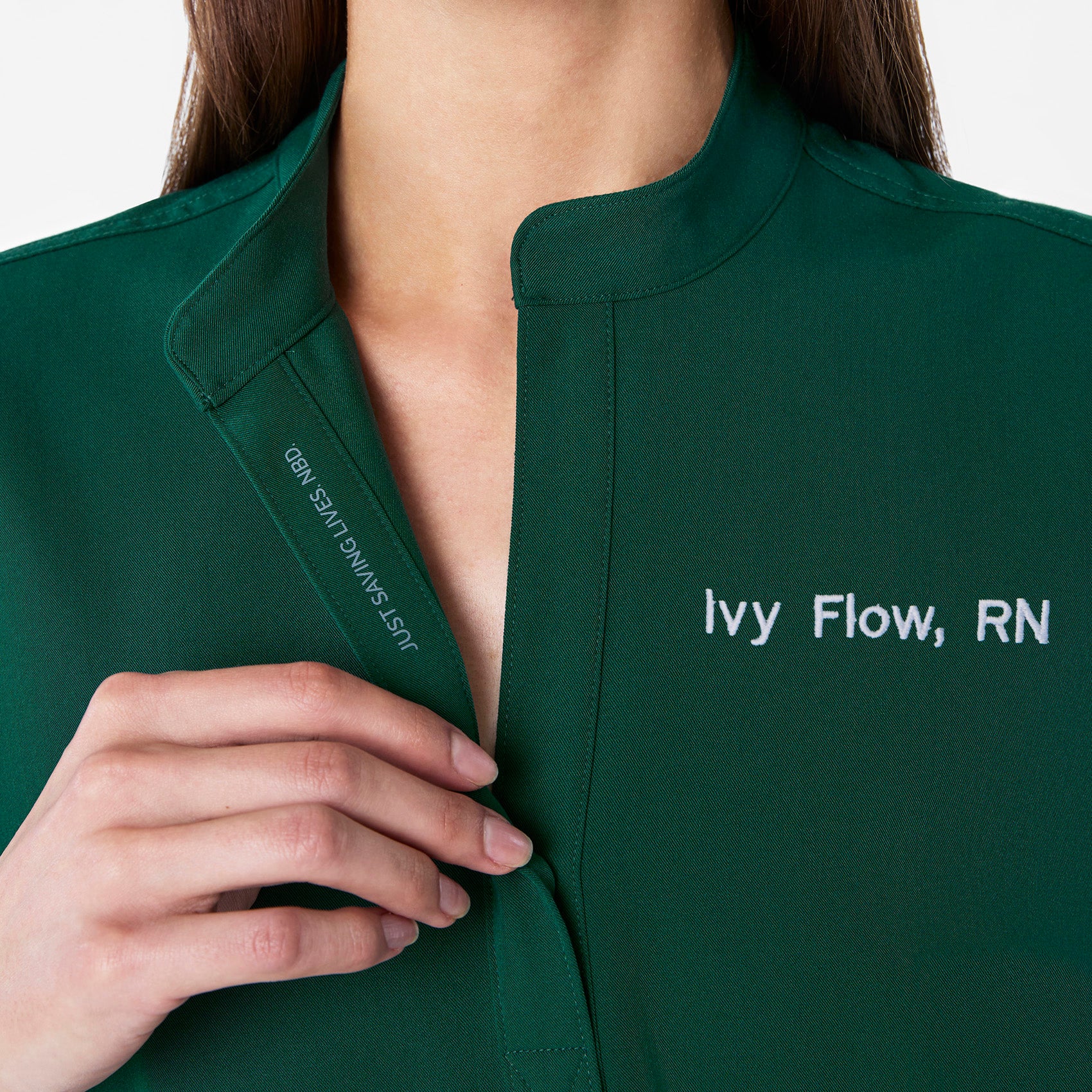 women's Forest Green Rafaela - Oversized Scrub Top™ - Image 6