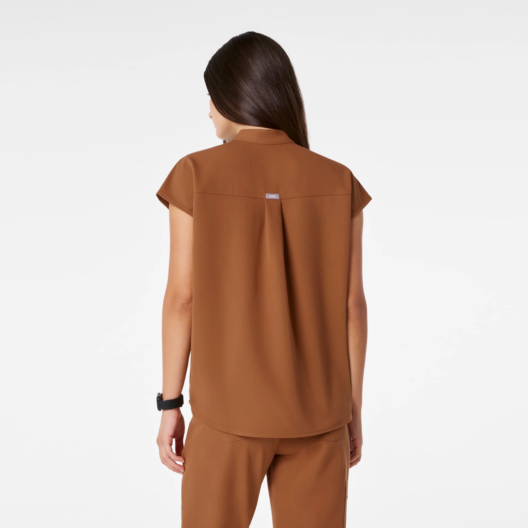 women's Mocha Rafaela - Oversized Scrub Top™ - Image 4