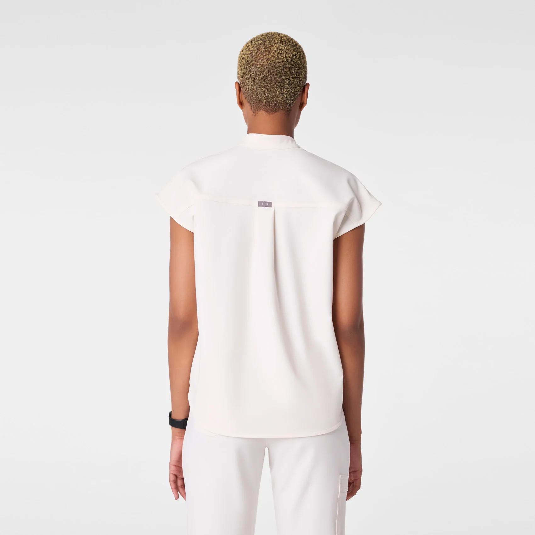 women's Off White Rafaela - Oversized Scrub Top™ - Image 4