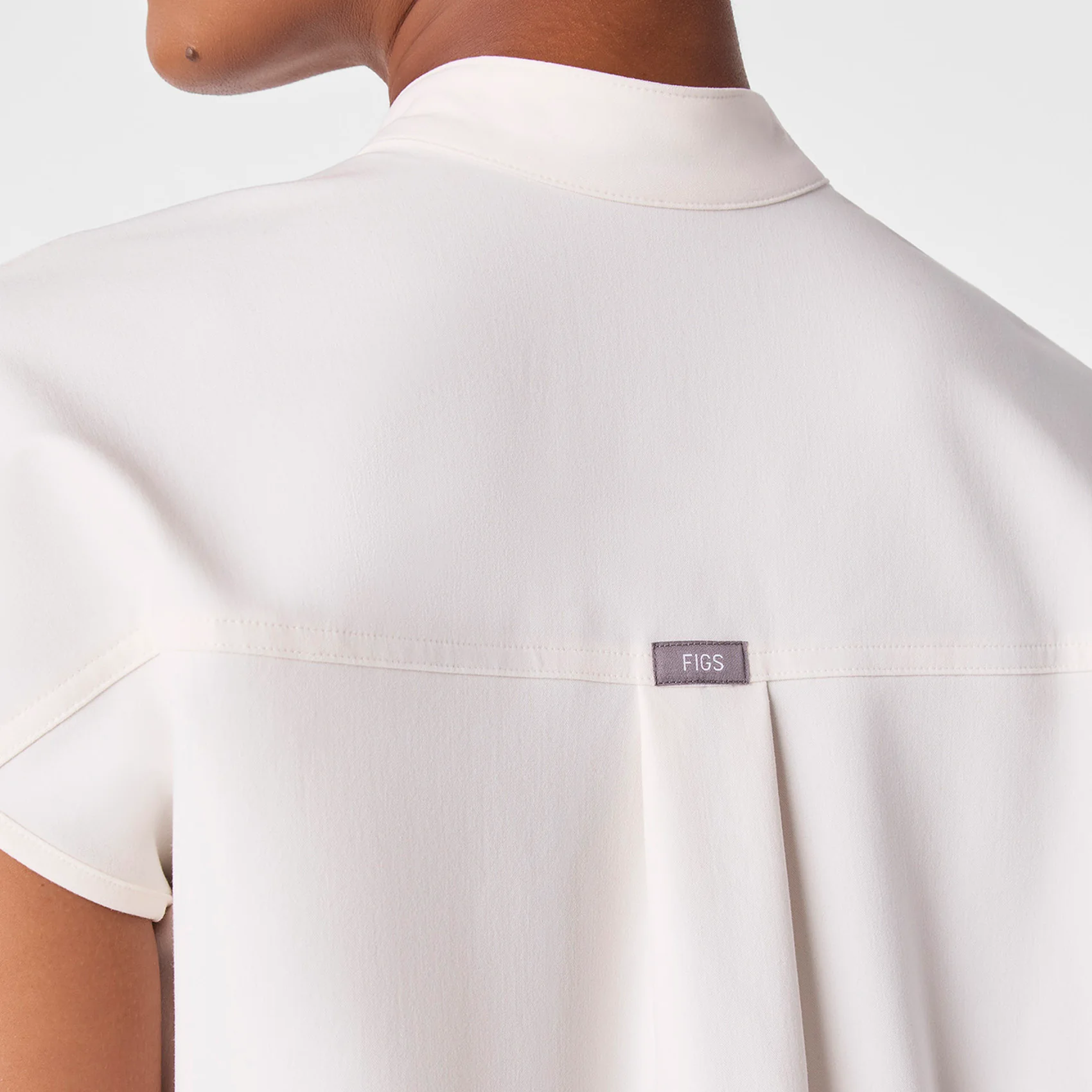 women's Off White Rafaela - Oversized Scrub Top™ - Image 5