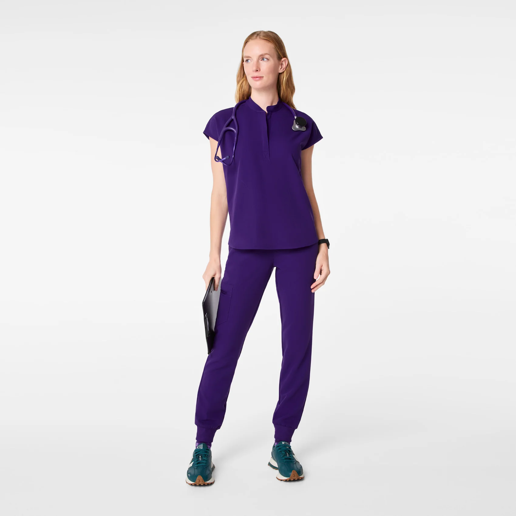 women's Purple Pulse Rafaela - Oversized Scrub Top™ - Image 2