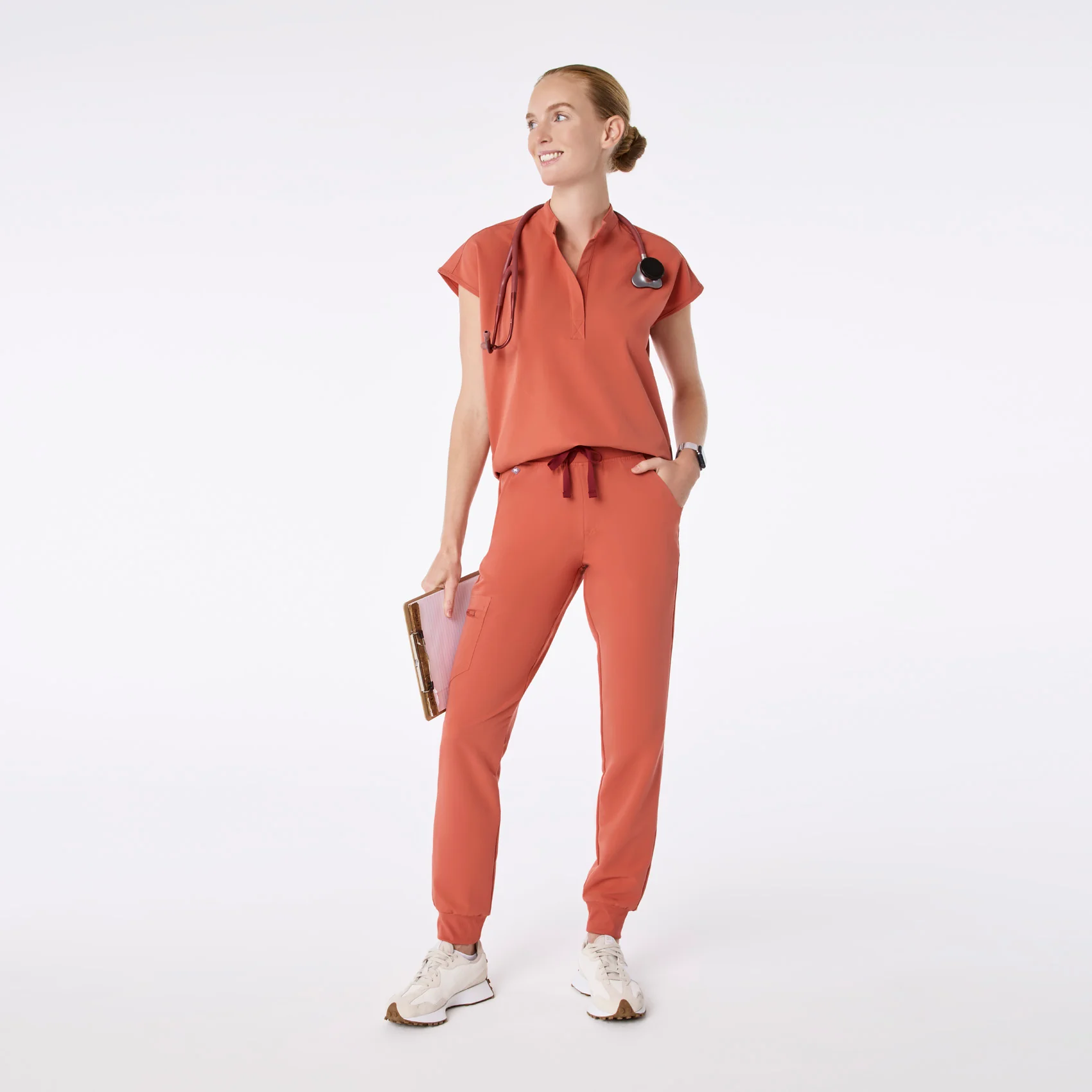 women's Spiced Cider Rafaela - Oversized Scrub Top™ - Image 2