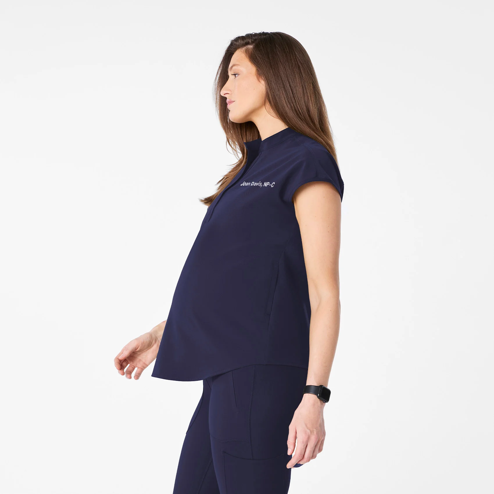 women's Navy Rafaela Maternity  -  Scrub Top™ - Image 3