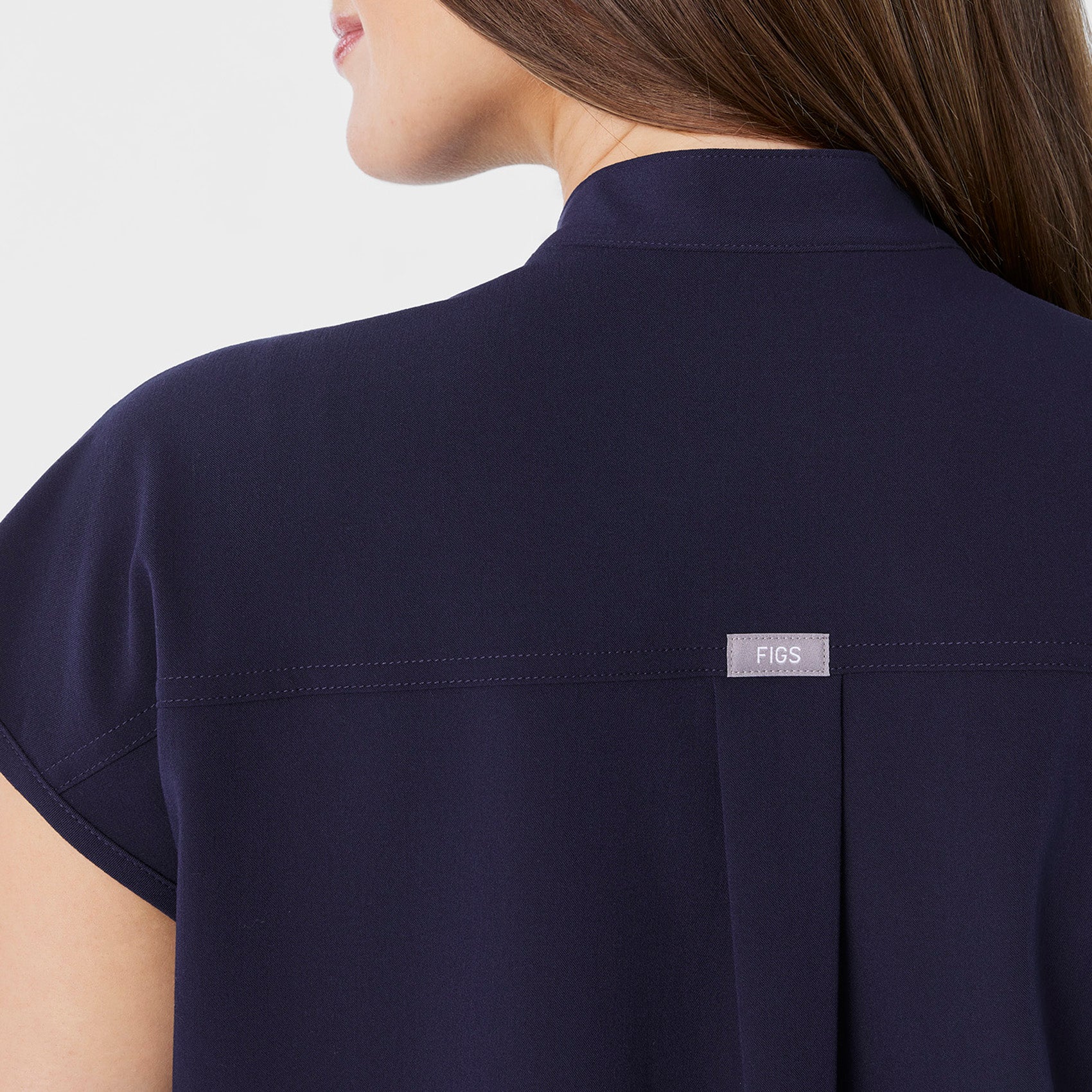 women's Navy Rafaela Maternity  -  Scrub Top™ - Image 7