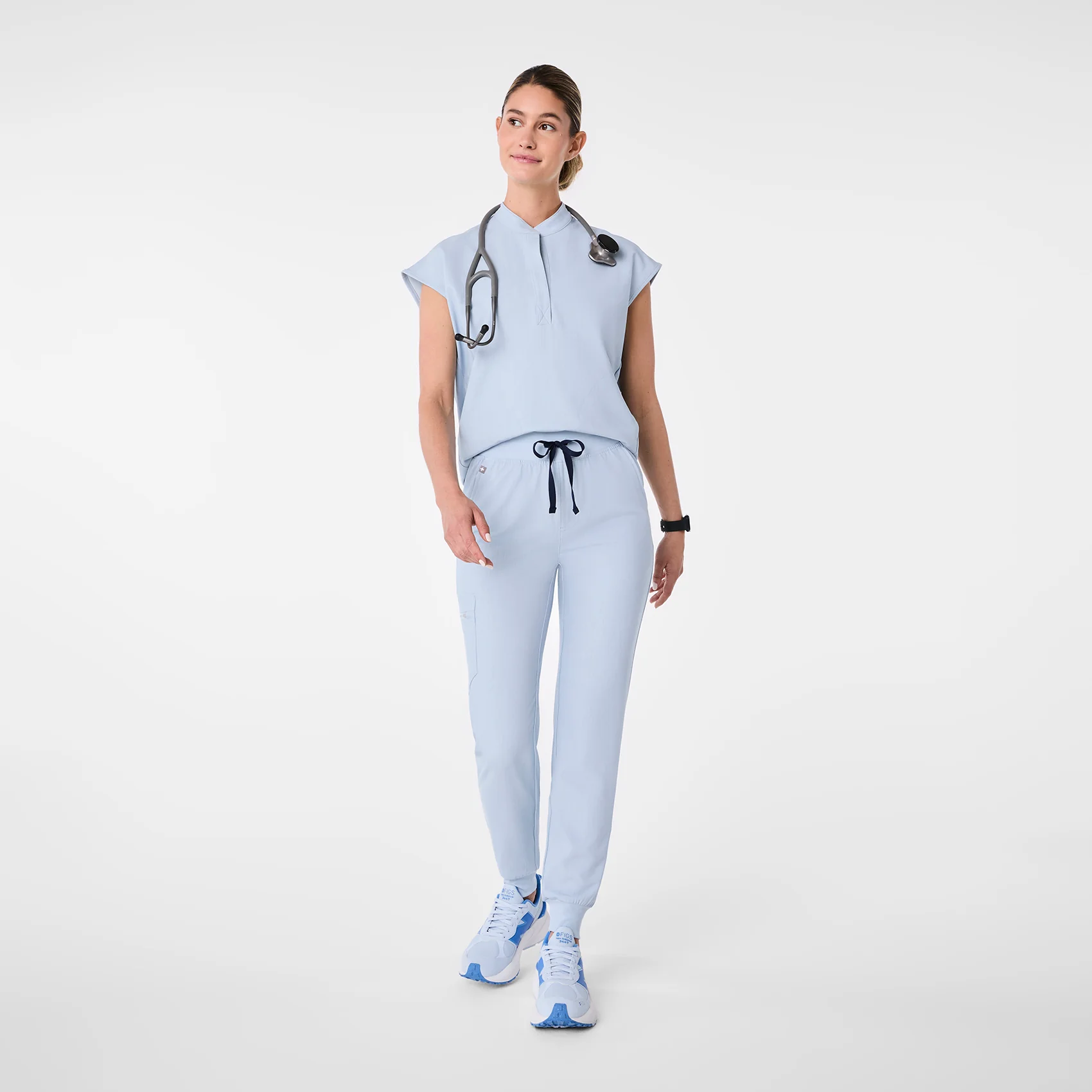 women's Chambray Rafaela - Oversized Scrub Top™ - Image 2