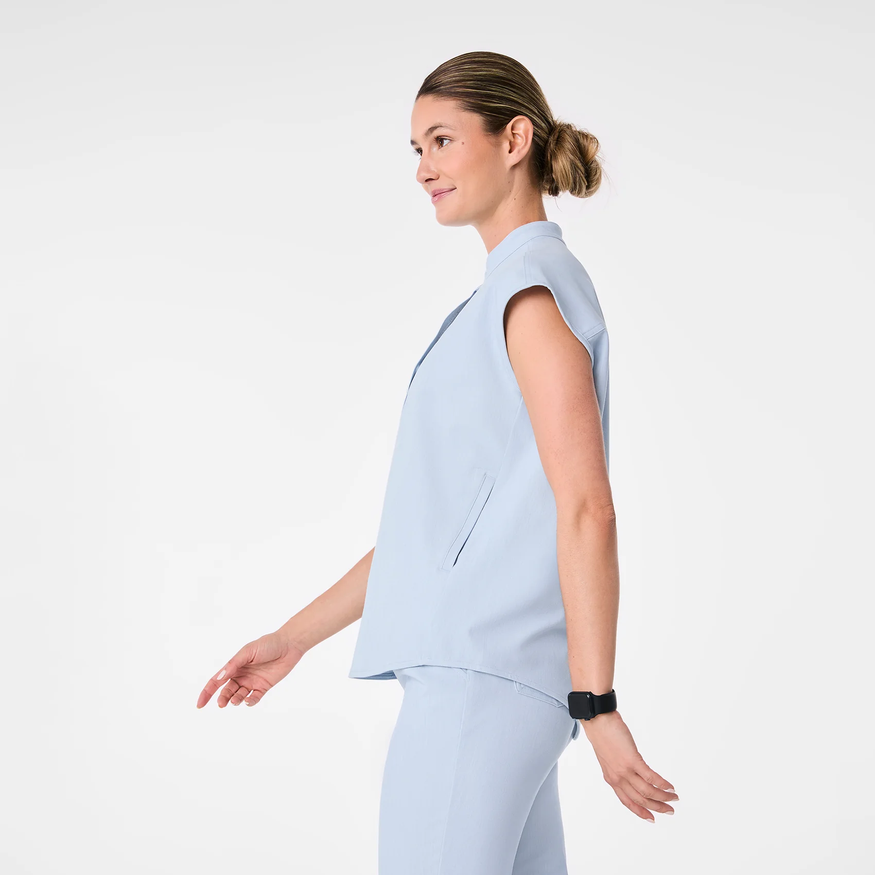 women's Chambray Rafaela - Oversized Scrub Top™ - Image 3