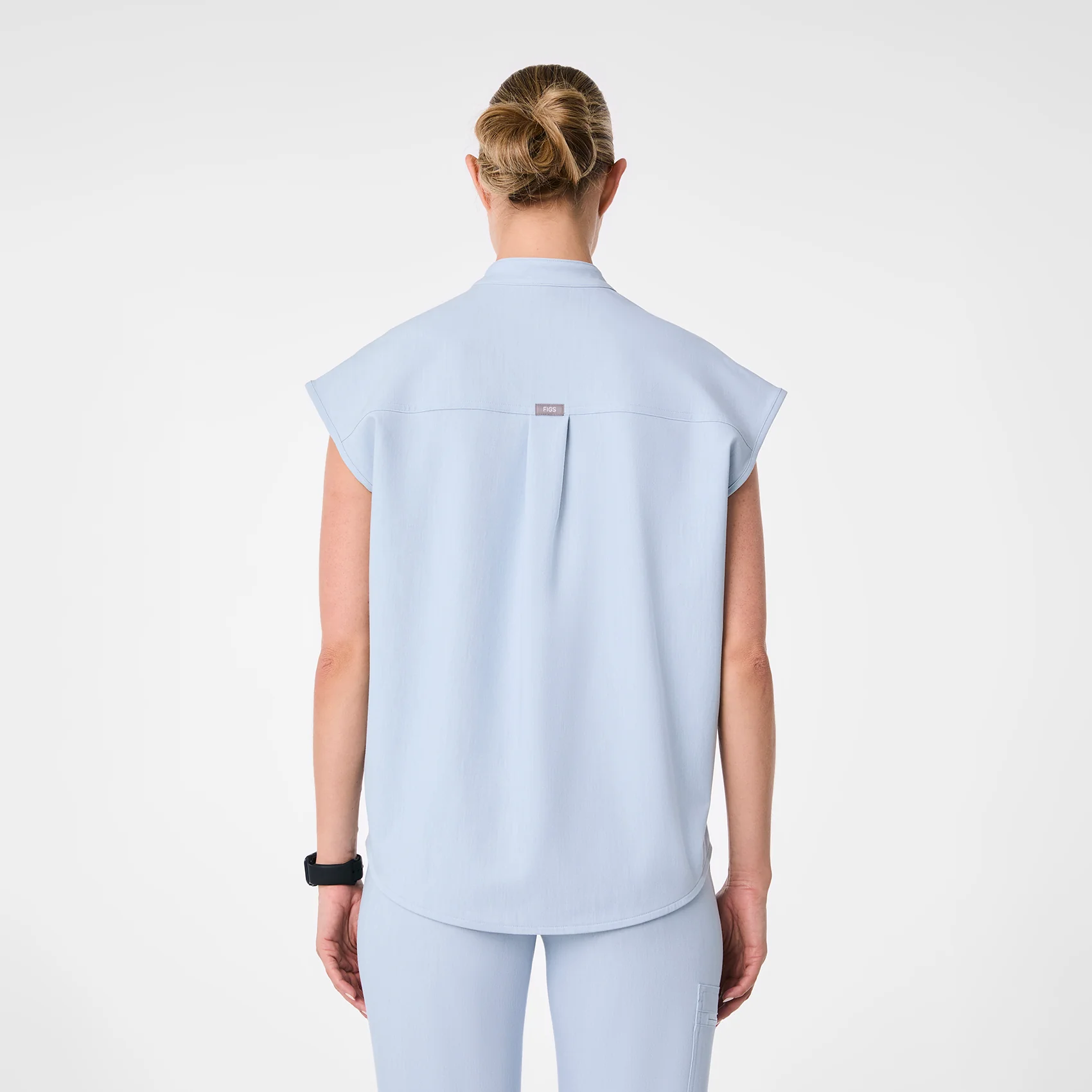 women's Chambray Rafaela - Oversized Scrub Top™ - Image 4