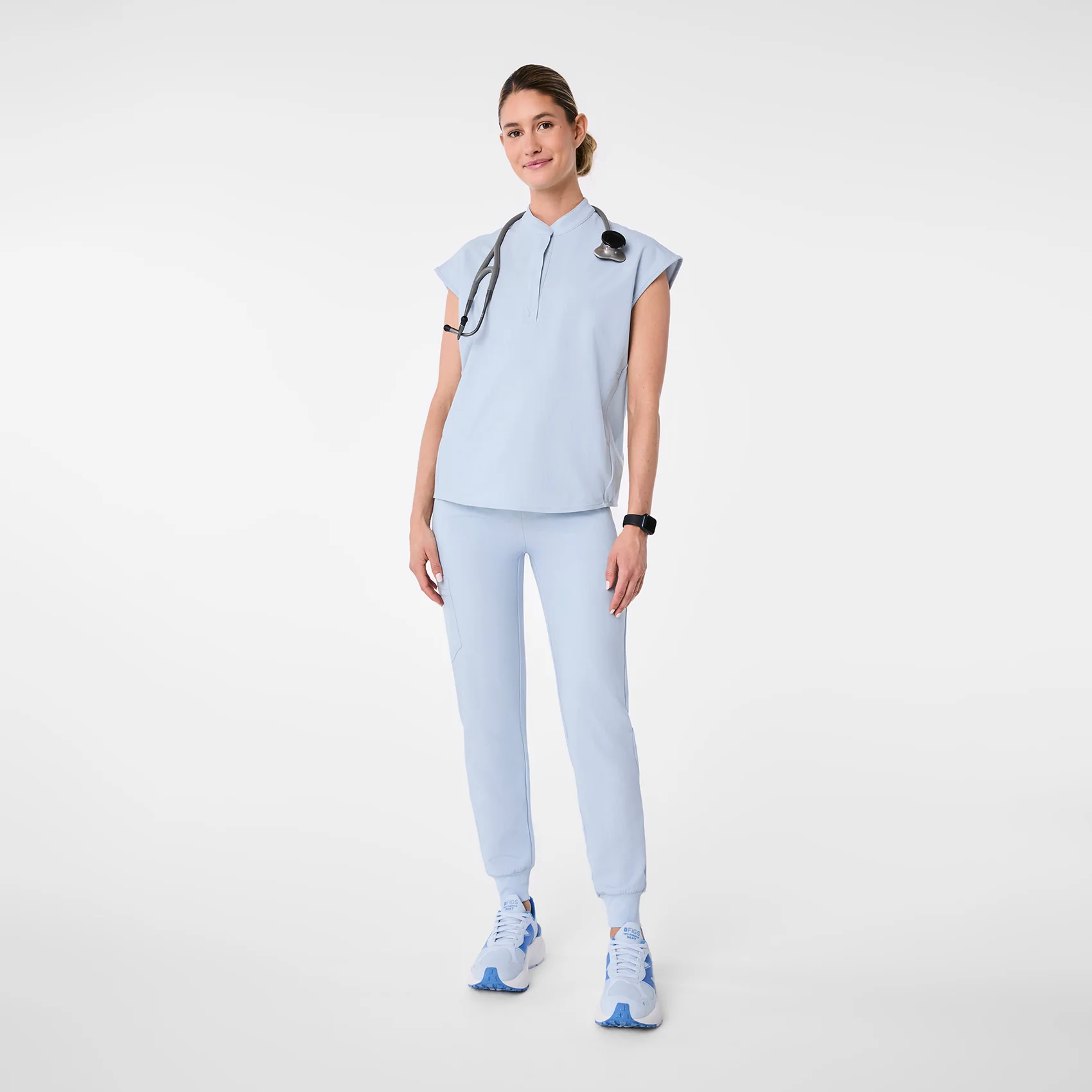 women's Chambray Rafaela - Oversized Scrub Top™ - Image 7
