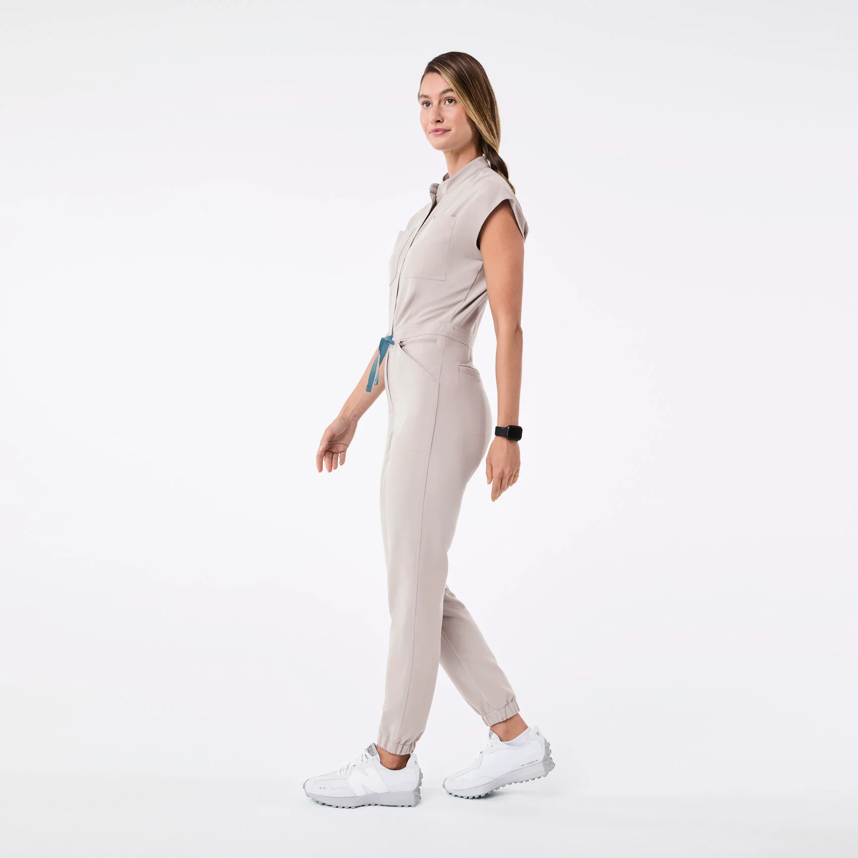 women's Slate Rafaela Cargo Jogger - Petite ScrubJumpsuit™ - Image 3